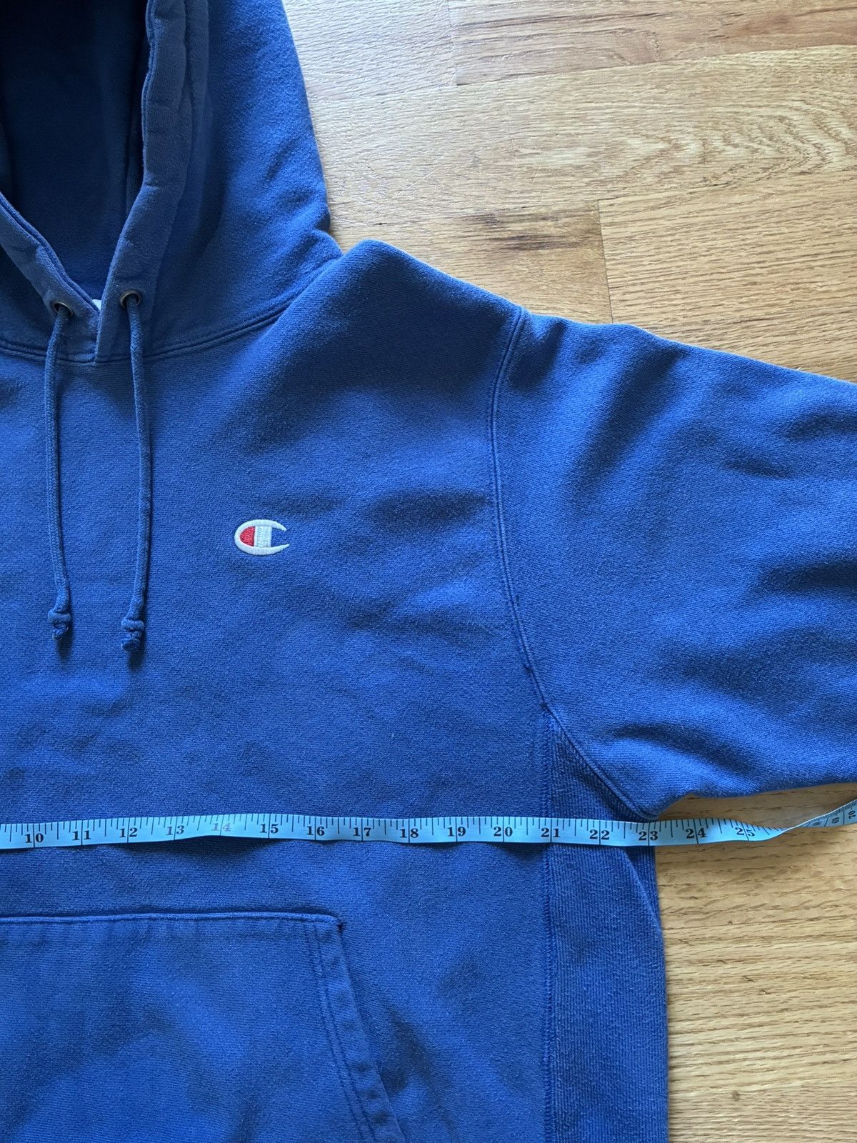 Champion × Vintage 2000s Blue Champion Reverse Weave Hoodie Size US L / EU 52-54 / 3 - 4 Thumbnail