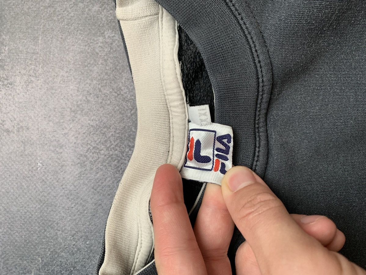 Fila × Vintage Vintage Y2K Fila Heavy Cotton Center Logo Boxy Sweatshirt Size US XL / EU 56 / 4 - 9 Thumbnail