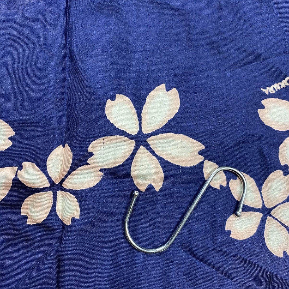 Japanese Brand pure blue arigato flower hawaiian silk shirt Size US M / EU 48-50 / 2 - 9 Thumbnail