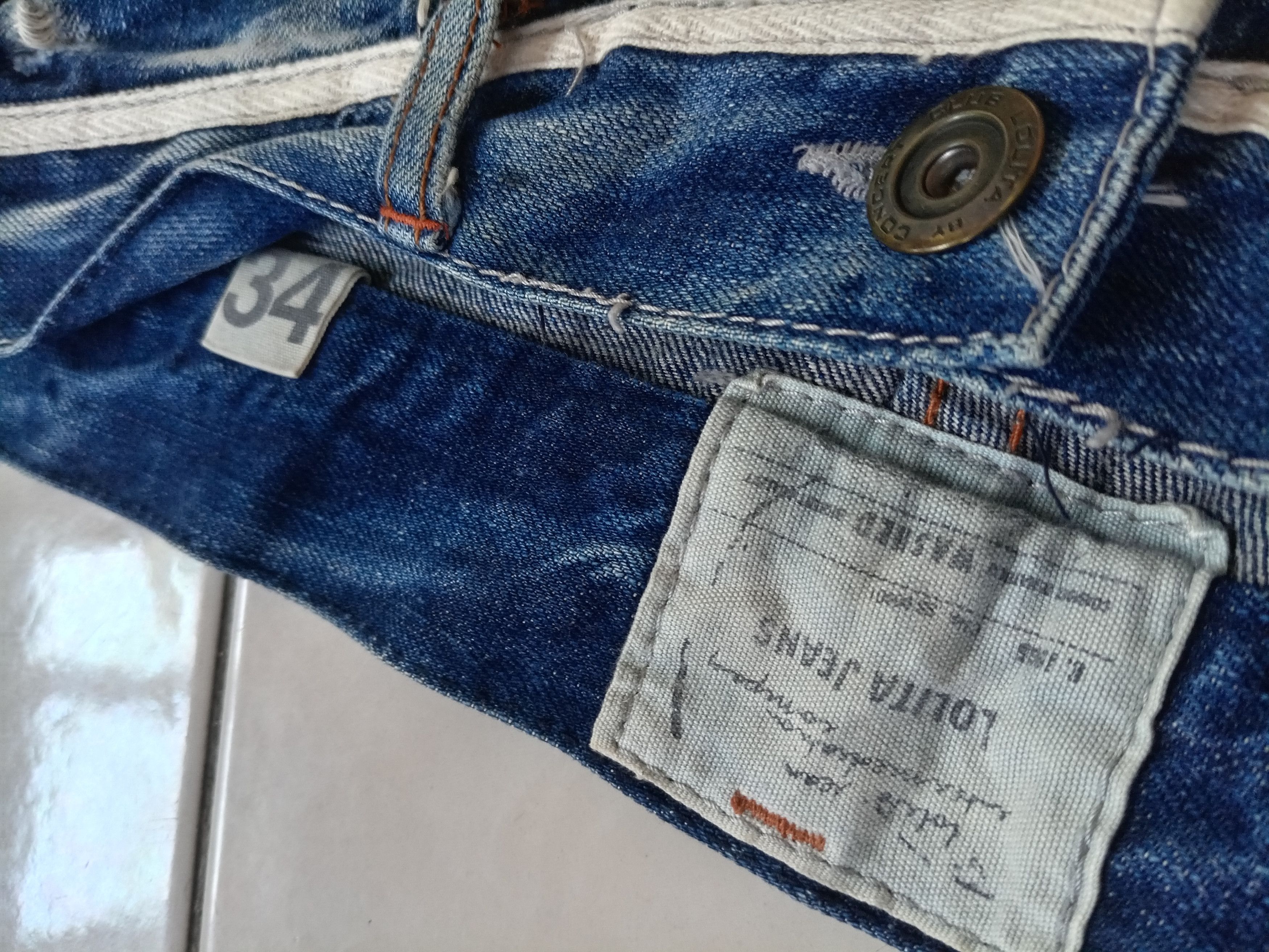 Lolita Jeans Lolita faded style jeans size 34/35 Size US 34 / EU 50 - 8 Thumbnail