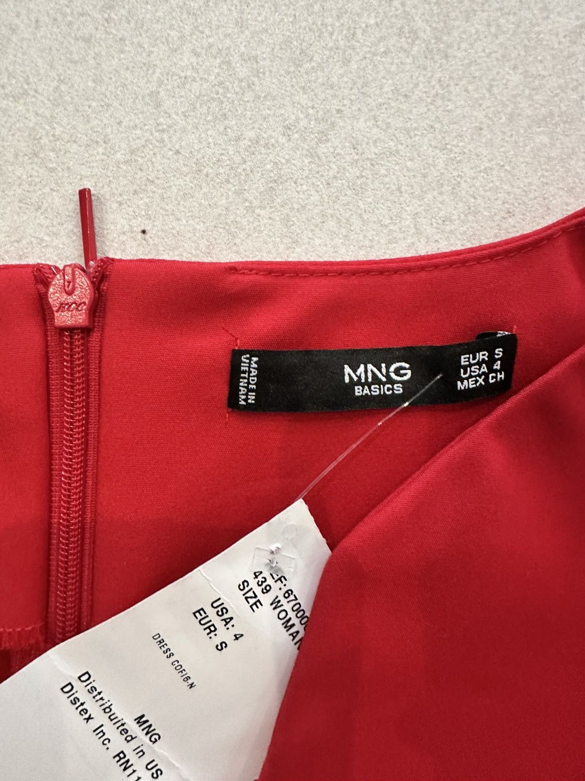 Mango Mango red belted dress in size small Size S / US 4 / IT 40 - 6 Thumbnail