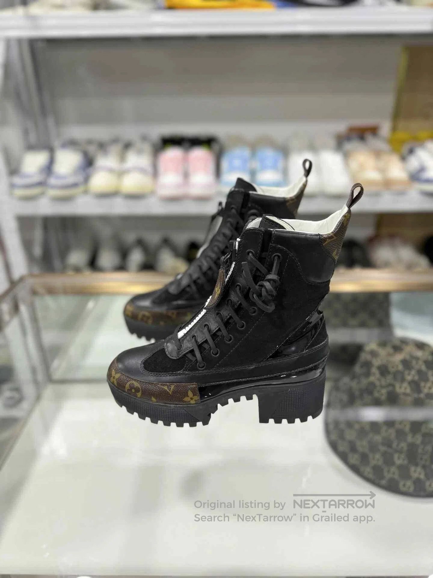 Louis Vuitton Louis Vuitton Monogram Zip Ankle Boots. Size US 6 / IT 36 - 1 Thumbnail