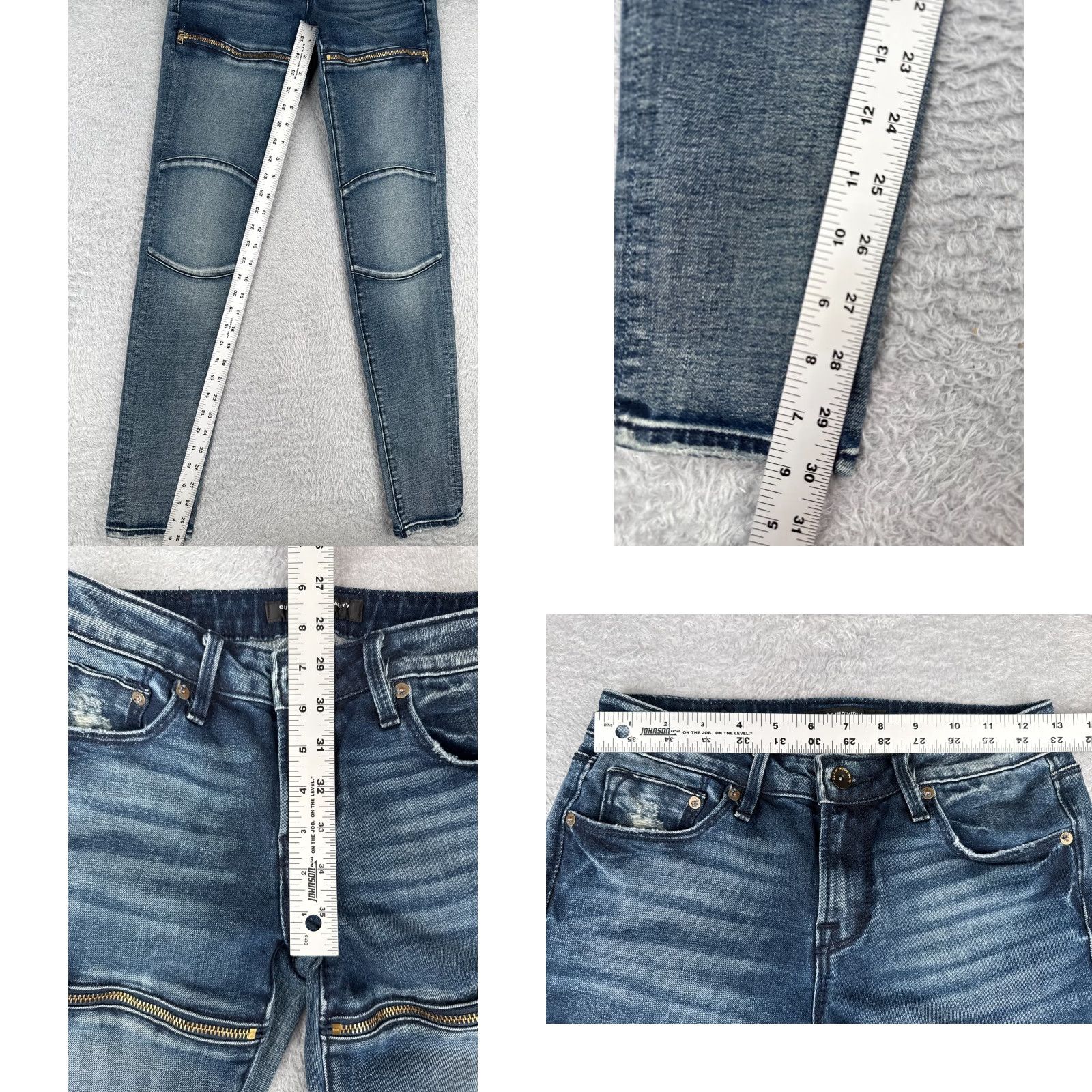 Cult Of Individuality VINTAGE Cult of Individuality Jeans Womens 24 Blue Denim Distressed Zipper 30in Womens Size 42" / US 20 - 8 Thumbnail