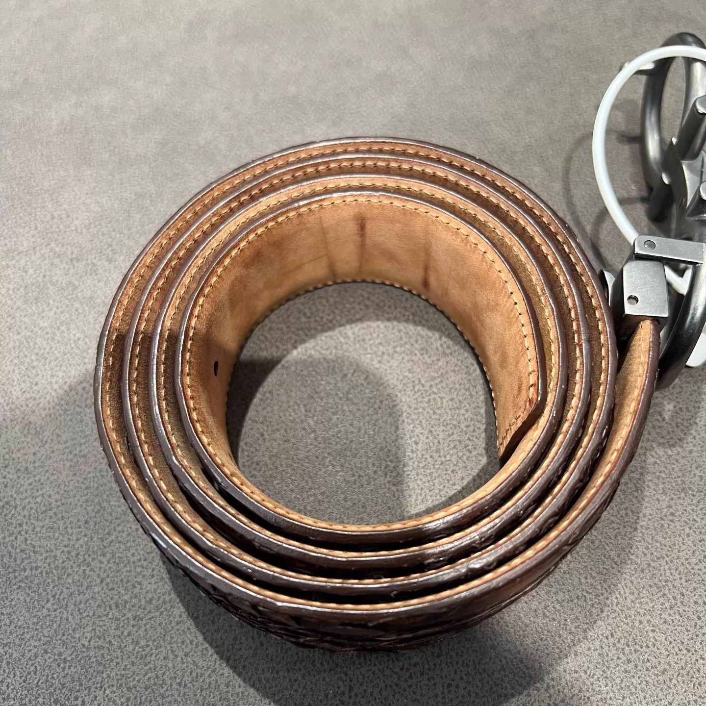 Salvatore Ferragamo FERRAGAMO Brown Leather Belt 100cm Size ONE SIZE - 9 Thumbnail