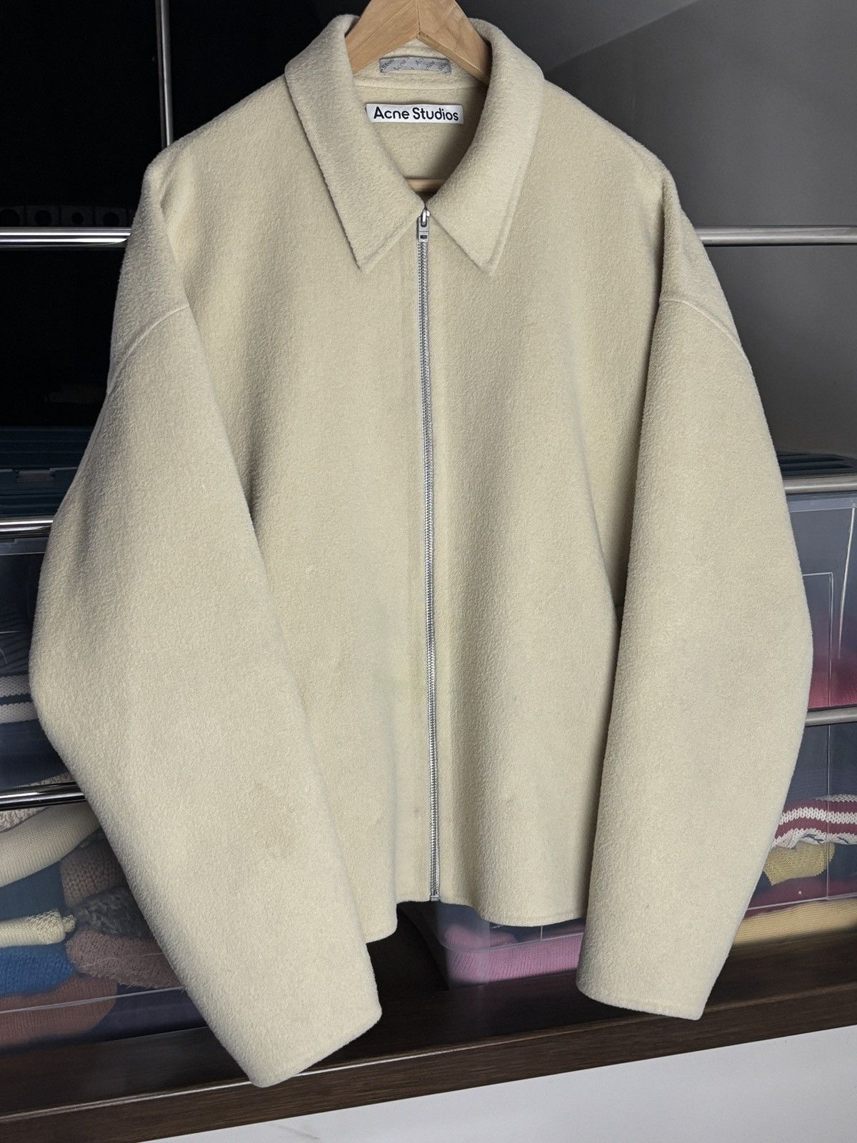 Acne Studios Acne Studios Doverio Wool Flannel Boxy Rare Jacket Size US M / EU 48-50 / 2 - 2 Thumbnail