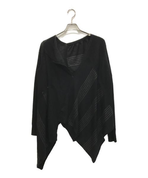 image of Yohji Yamamoto Deformed Cardigan in Black, Men's (Size Medium)