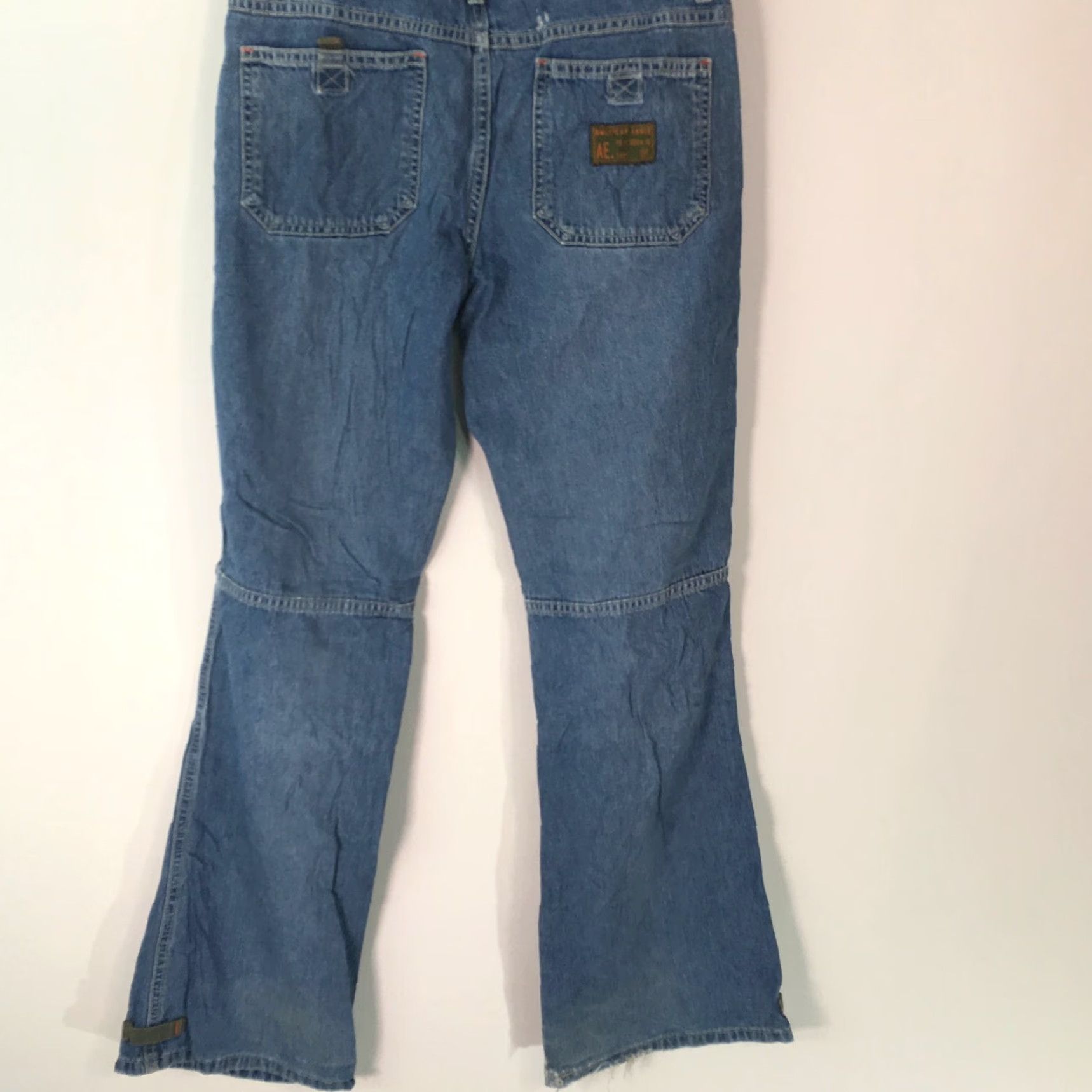 American Eagle Outfitters American Eagle Outfitters Womens Boot Cut Jeans Low Rise Regular Fit Blue Size 4 Size 27" / US 4 / IT 40 - 2 Thumbnail