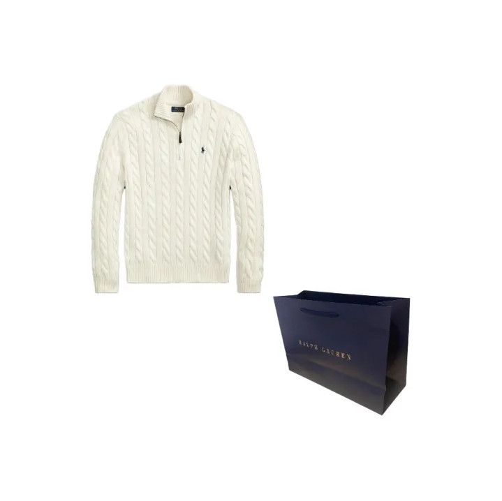 Polo Ralph Lauren Polo Ralph Lauren Half-Zip Stand Collar Embroidered Sweater Size US XL / EU 56 / 4 - 1 Thumbnail