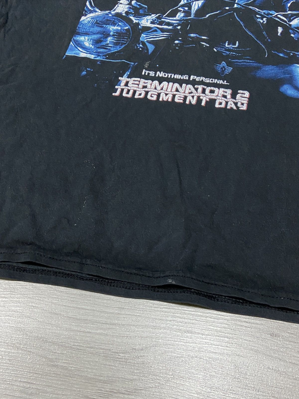 Vintage Vintage Terminator 2 T-shirt Judgment day Schwarzenegger Size US XL / EU 56 / 4 - 4 Thumbnail