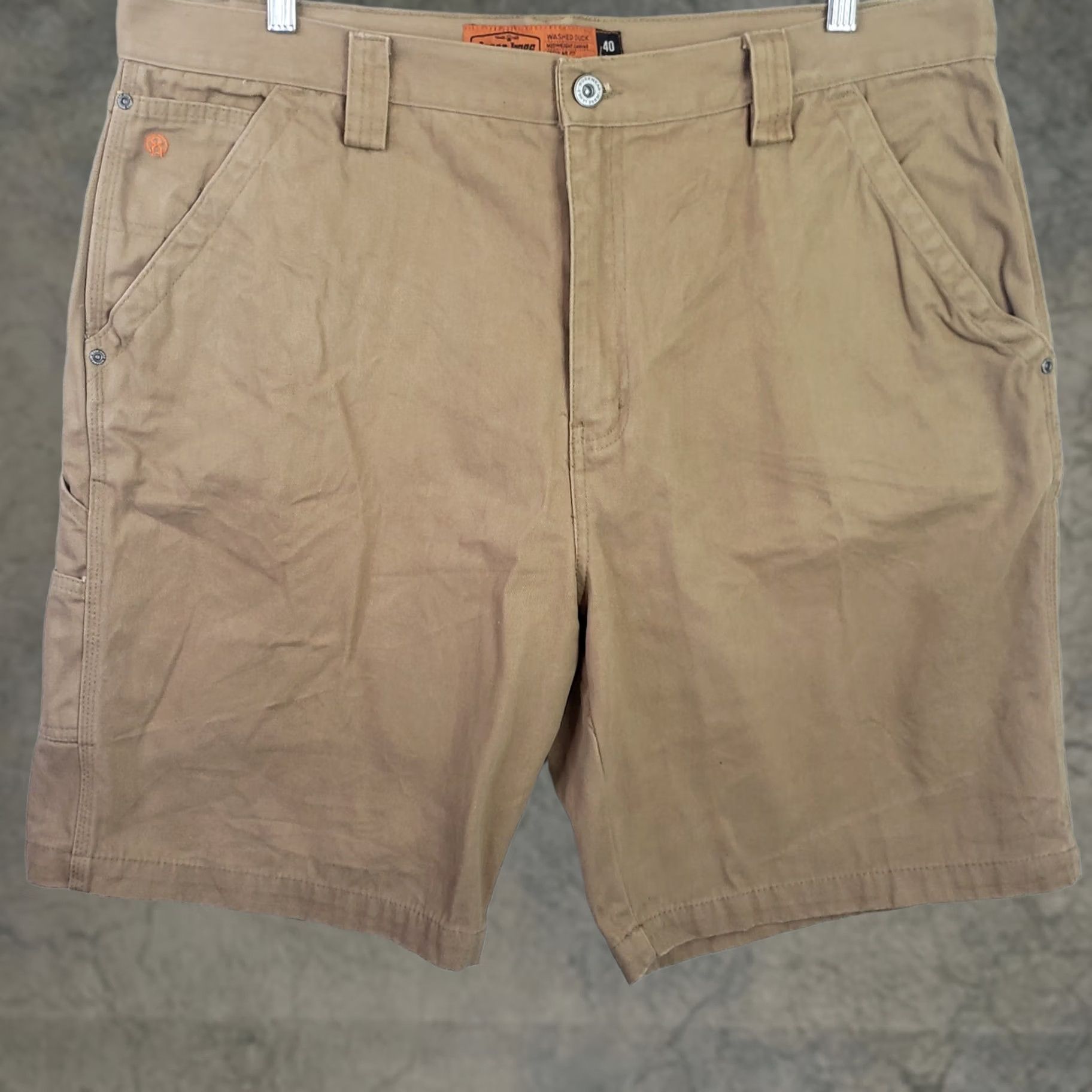 Vintage Jesse James Workwear Shorts Men's Regular Fit Brown Canvas Cargo Pocket 40x10 Workwear Size US 40 / EU 56 - 1 Thumbnail