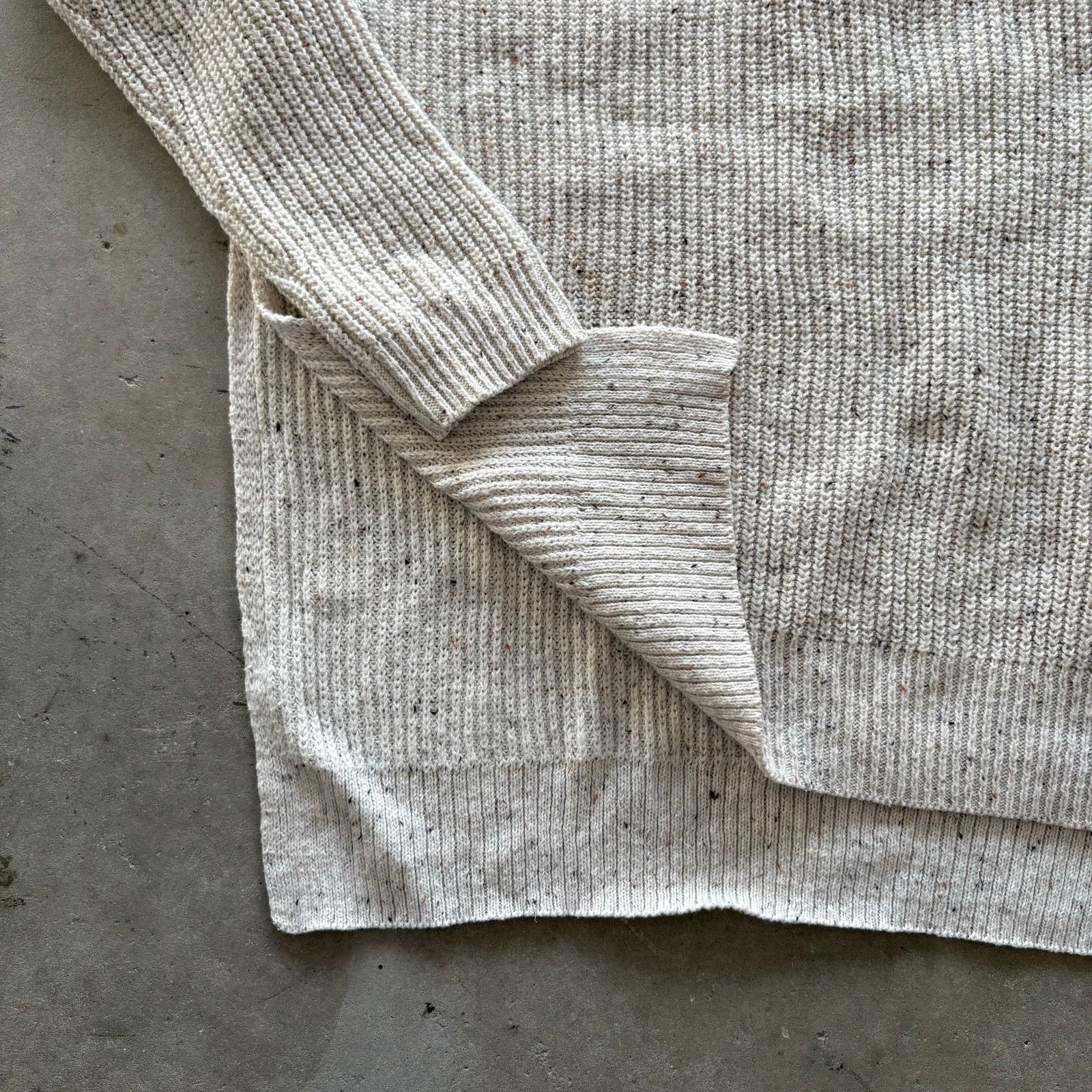 Faded Glory Faded Glory Cotton Women’s V-Neck Slit Sweater Size M / US 6-8 / IT 42-44 - 3 Thumbnail