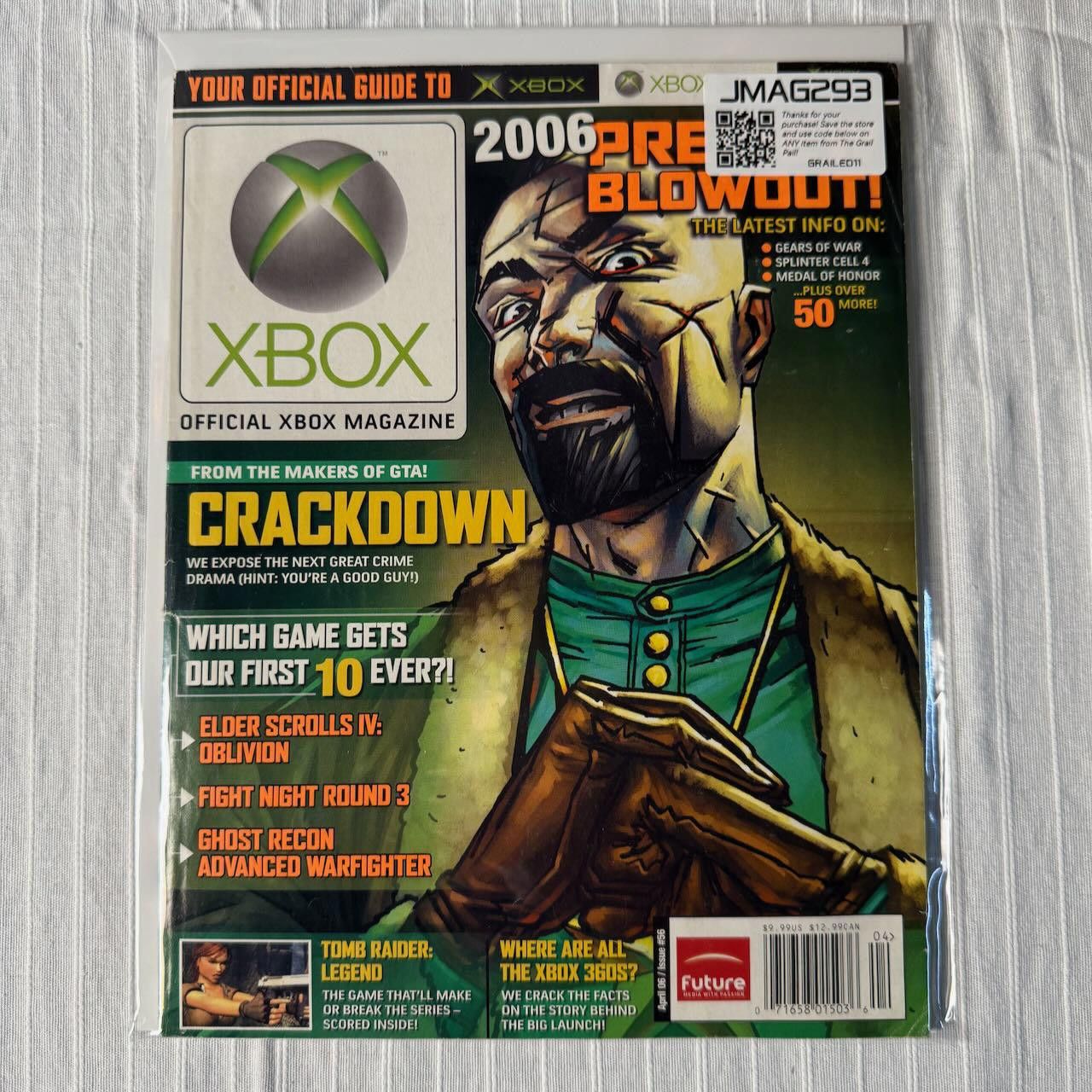 Other VTG XBOX Magazine #56 April 2006 Crackdown Preview w/ Poster Size ONE SIZE - 12 Thumbnail