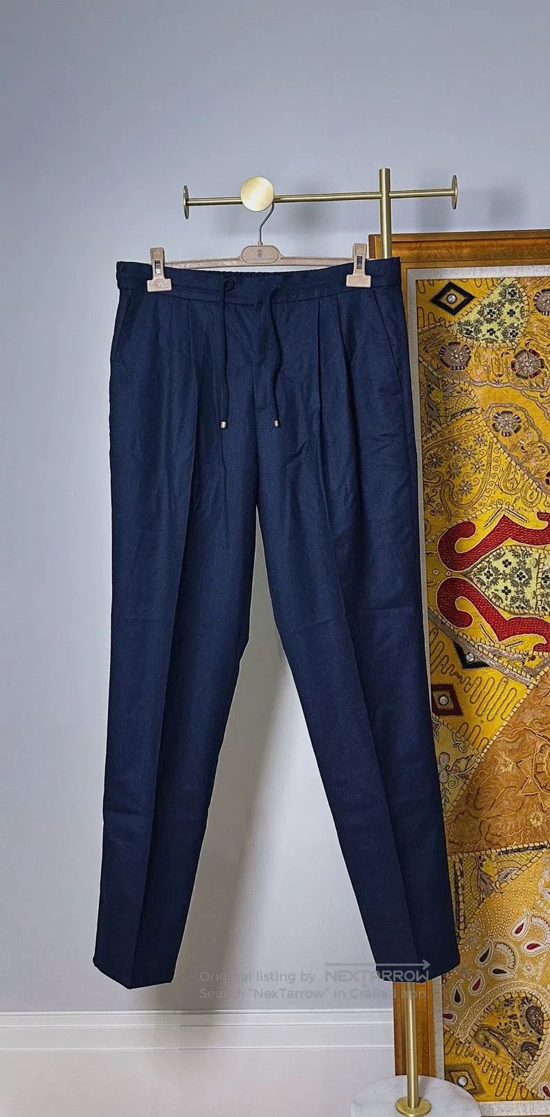 Brunello Cucinelli Brunello Cucinelli Wool drawstring trousers Size US 34 / EU 50 - 1 Thumbnail