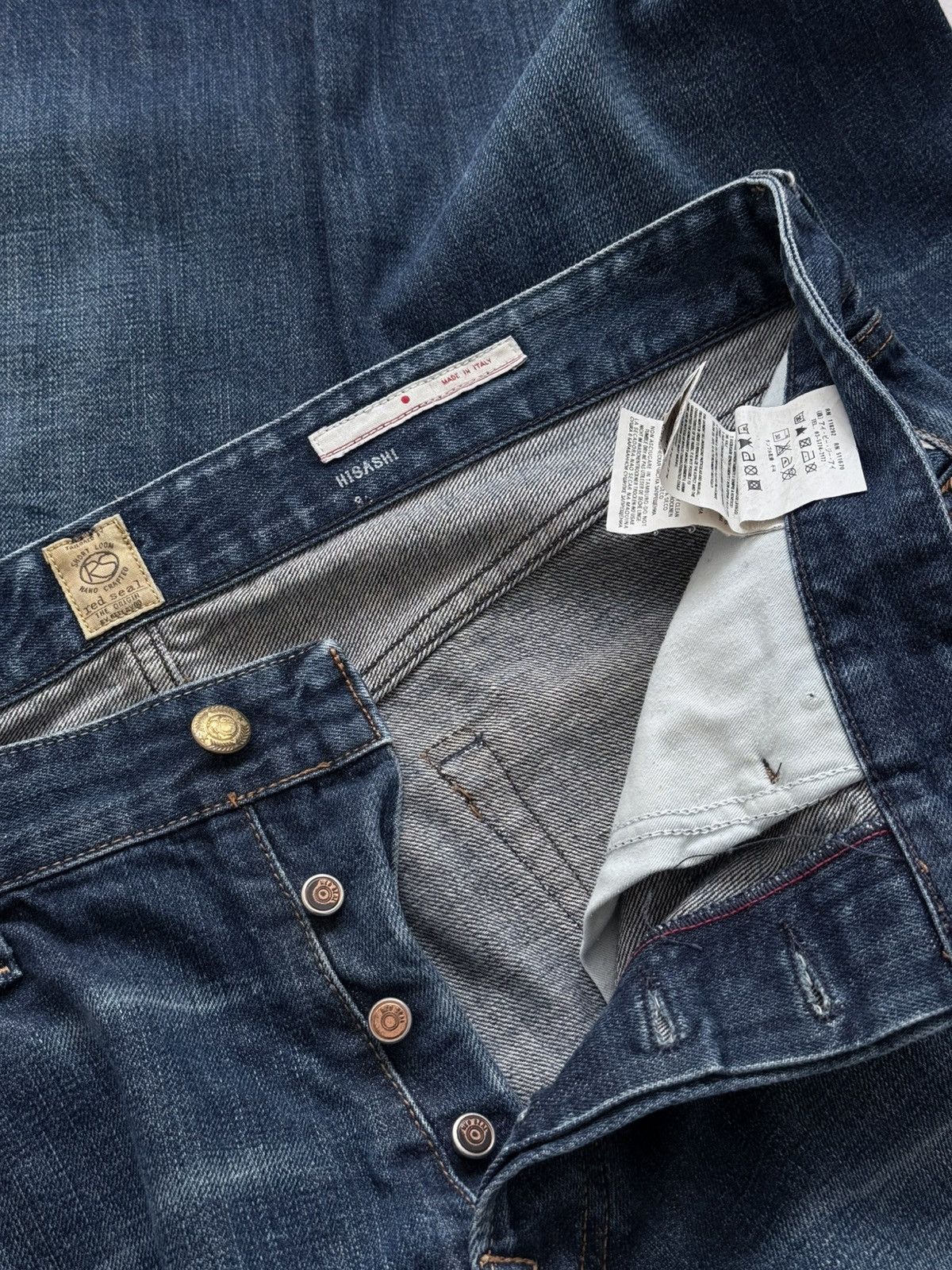 Japanese Brand Red Seal Hedi Slimane Style Washed Selvedge Denim Jeans Size US 34 / EU 50 - 12 Thumbnail