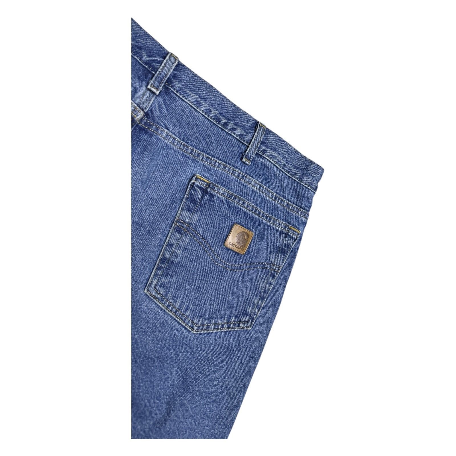 Carhartt CARHARTT Plaid Flannel Lined Work Denim Pants Jeans 37x34 Size US 37 - 4 Thumbnail