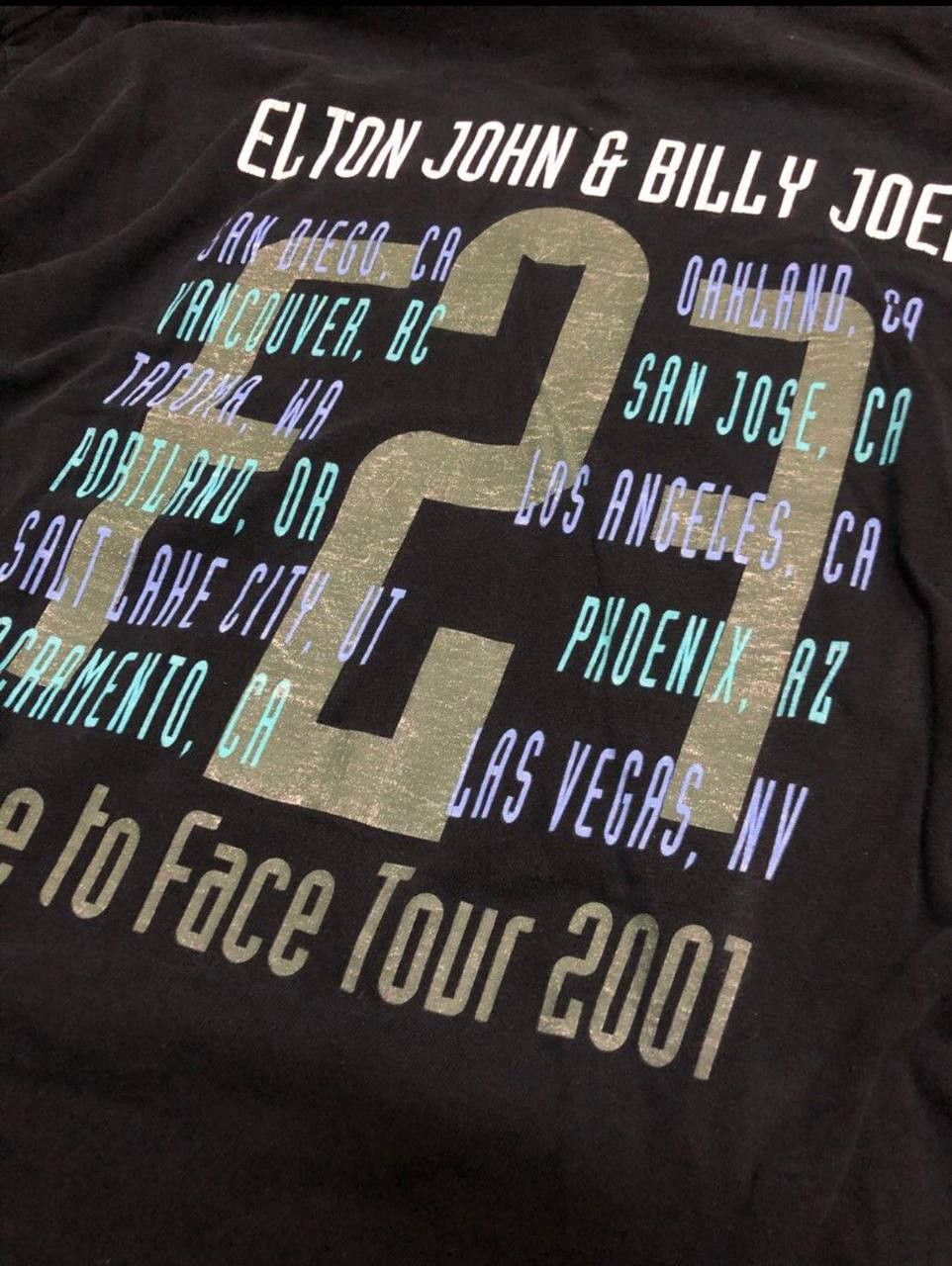 Band Tees × Japanese Brand × Vintage Elton John & Billy Joel Size US M / EU 48-50 / 2 - 4 Thumbnail