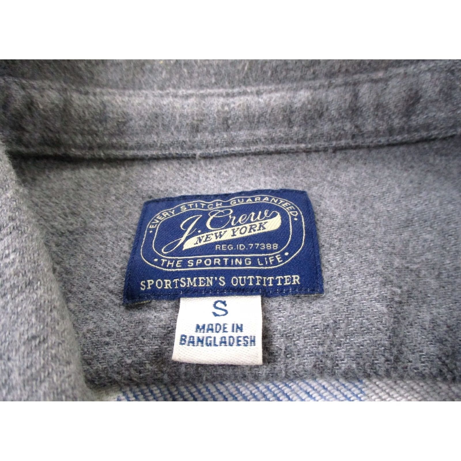J.Crew J.CREW Shirt Mens S Gray Heavy Business Work Classic Pocket Size US S / EU 44-46 / 1 - 6 Thumbnail