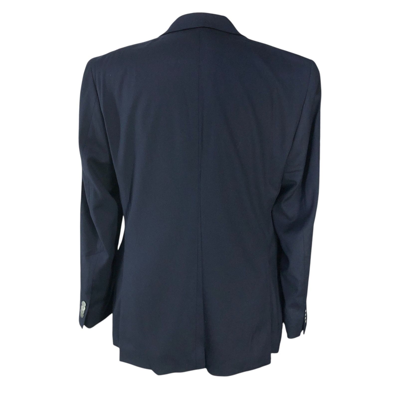 Michael Kors Michael Kors 42L Blazer Jacket Sport Coat Navy Metal Buttons Size 42L - 9 Thumbnail