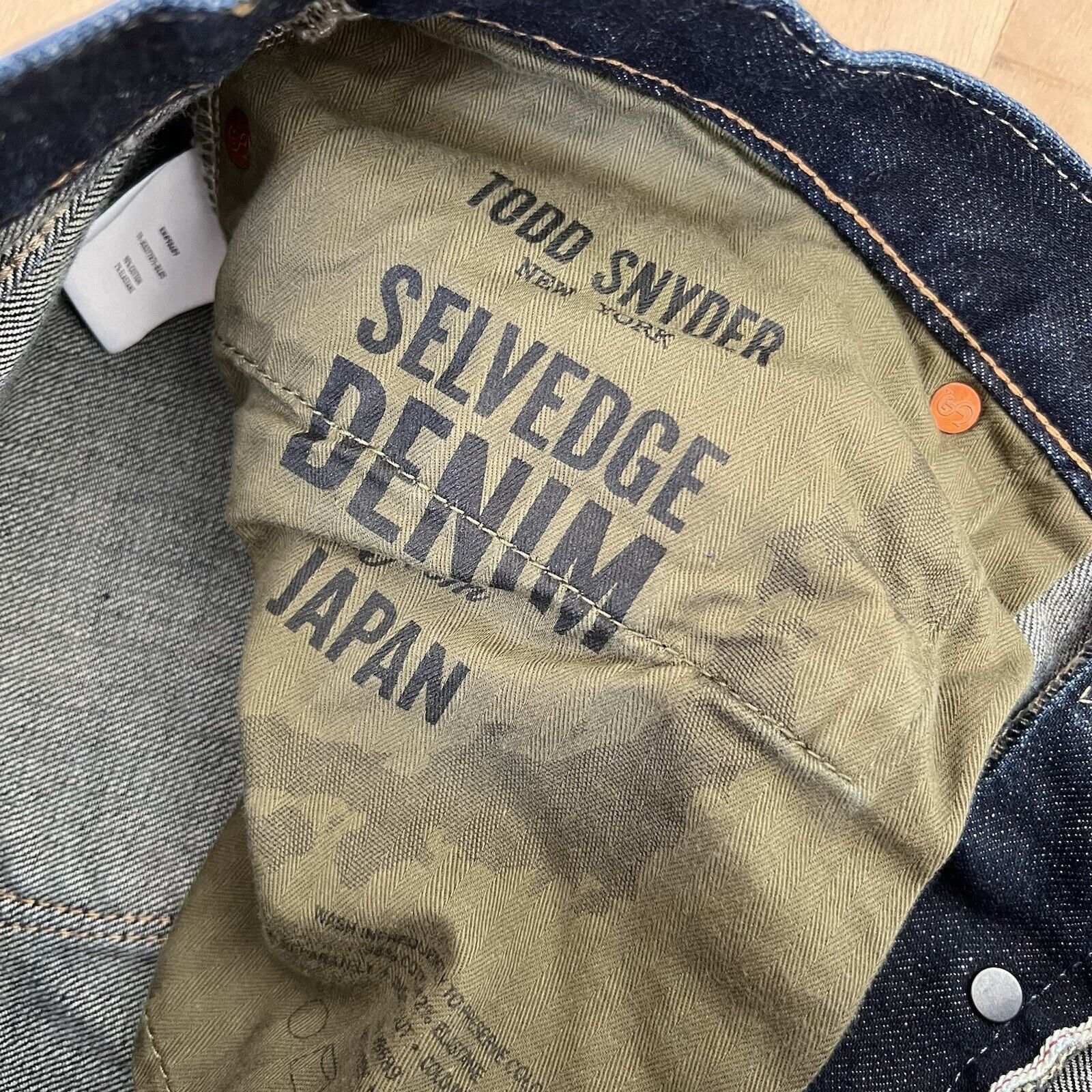 Todd Snyder Todd Snyder Selvedge Jeans 33 Blue Dark Wash Japanese Denim Size US 33 - 8 Thumbnail