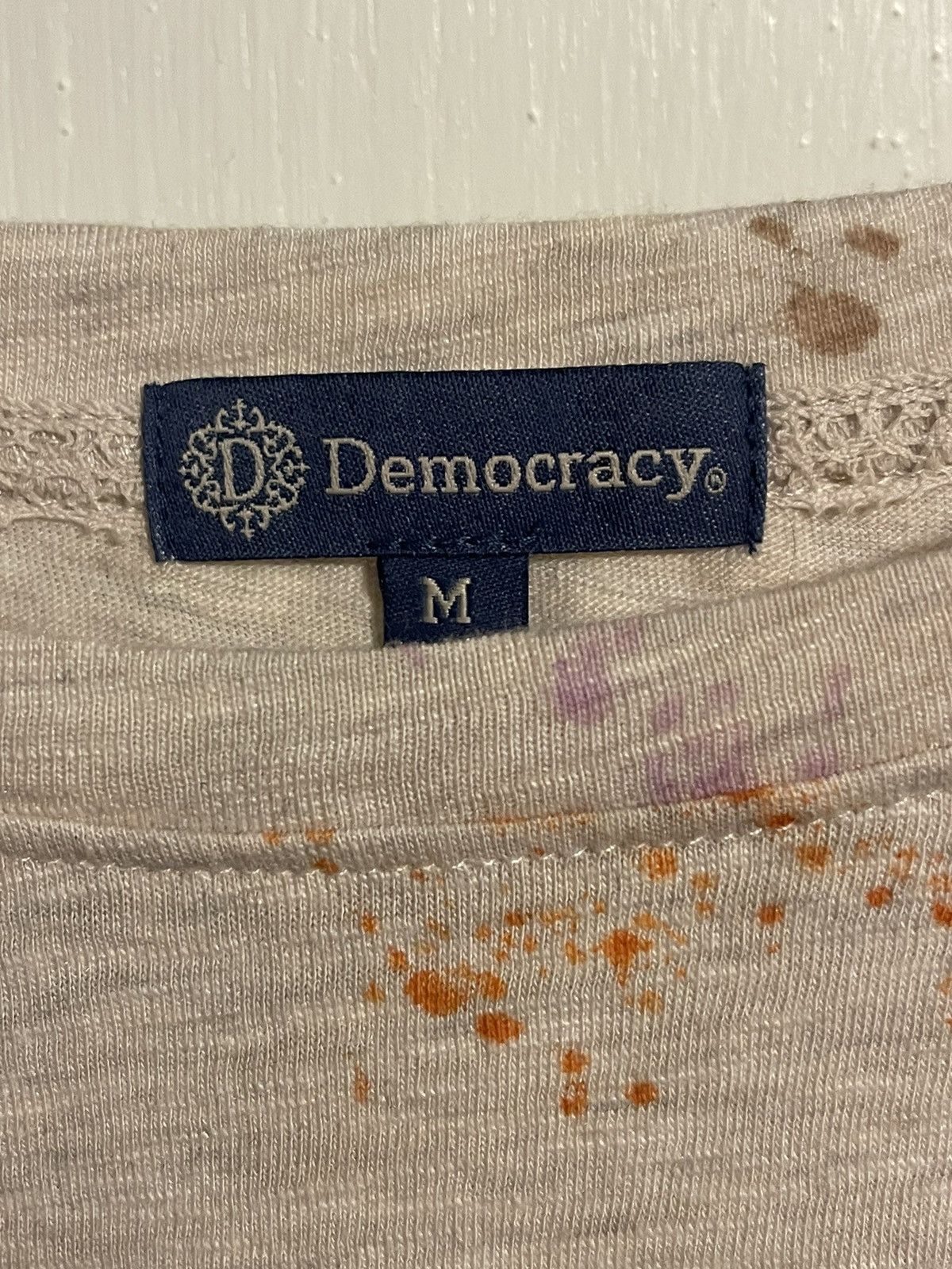 Vintage Democracy Splatter Tee Size M / US 6-8 / IT 42-44 - 3 Thumbnail