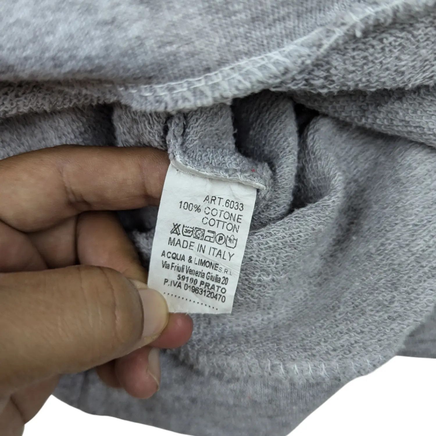 Japanese Brand ACQUA & LIMONE Italy Custom Denim Jeans Hoodie Sweatshirt Size US XL / EU 56 / 4 - 11 Thumbnail