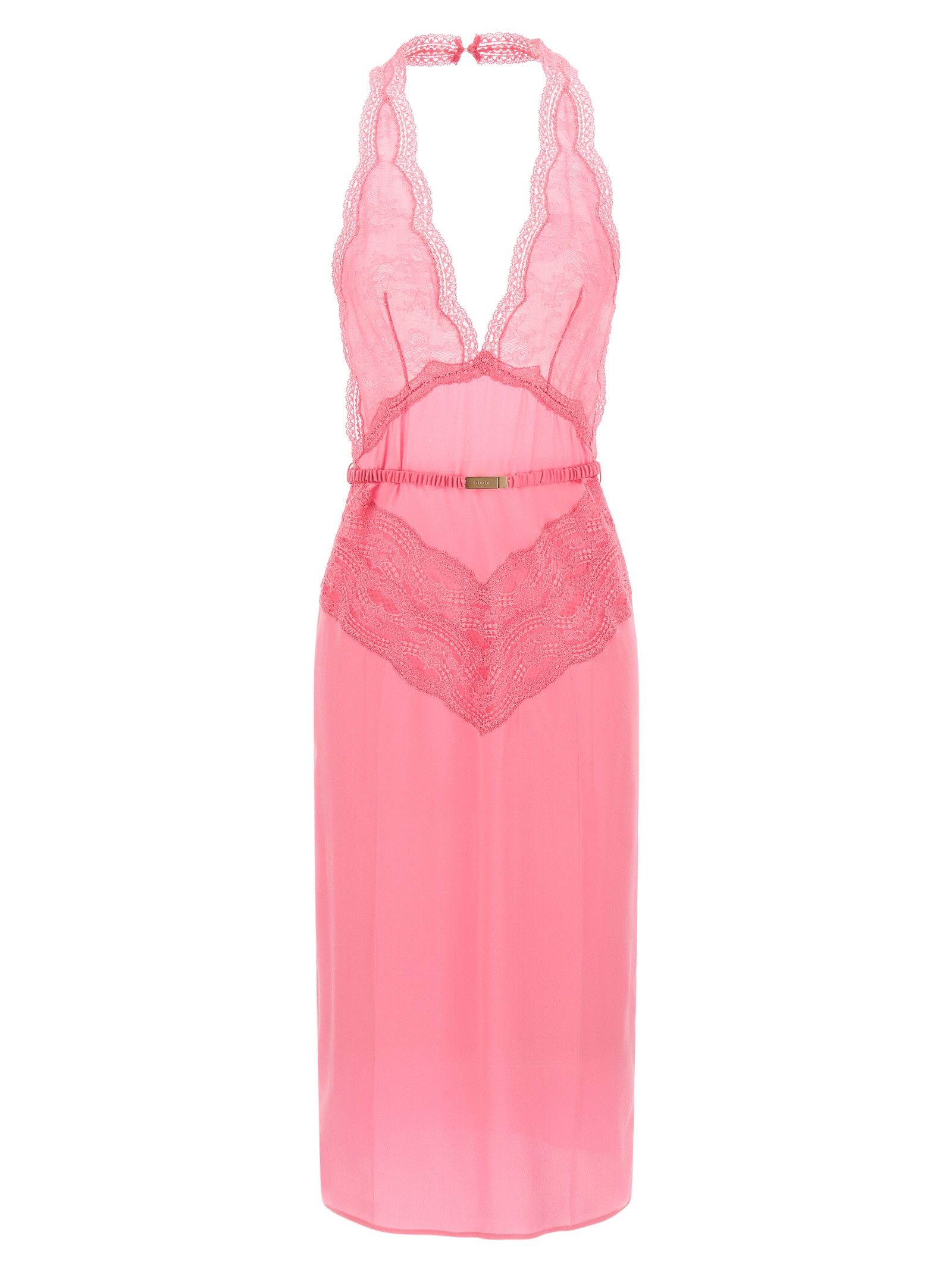 Gucci Satin and lace dress Size M / US 6-8 / IT 42-44 - 1 Thumbnail