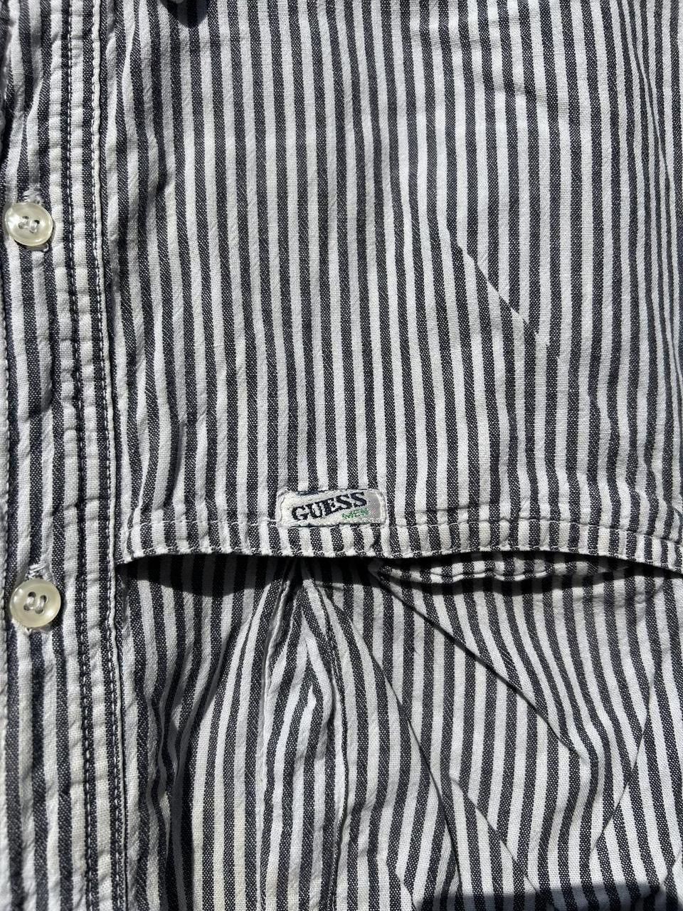 Georges Marciano 90’s Guess George Marciano Striped Pure Cotton Shirt Size XL Size US XL / EU 56 / 4 - 3 Thumbnail