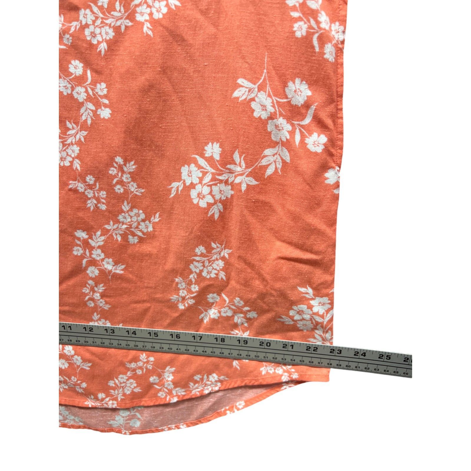 Other ST. John's Bay - Women's Loose Sleeveless Dress - Orange Flo Size M / US 6-8 / IT 42-44 - 6 Thumbnail