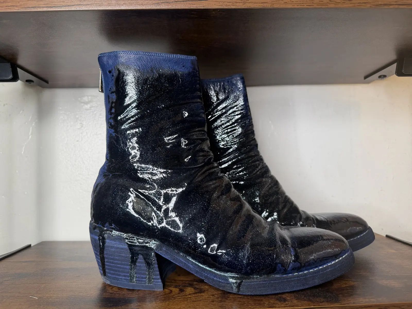 Guidi VG05 latex western boot cowboy Cuban heel