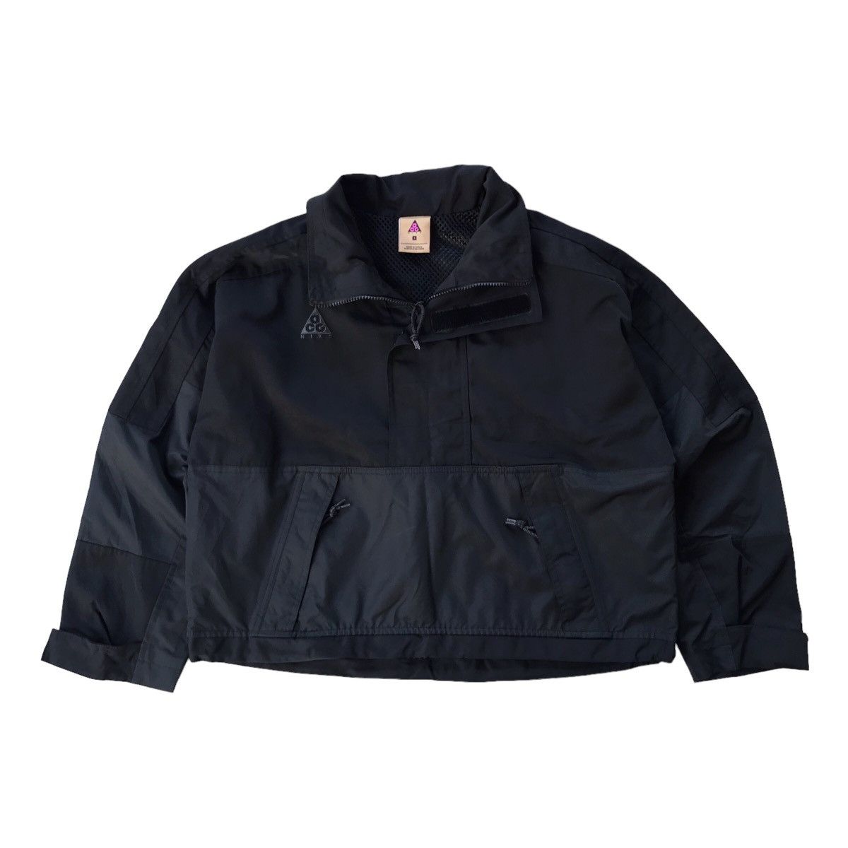 image of Nike Acg Haff Zip Anorak Jacket in Black, Women's (Size Small)