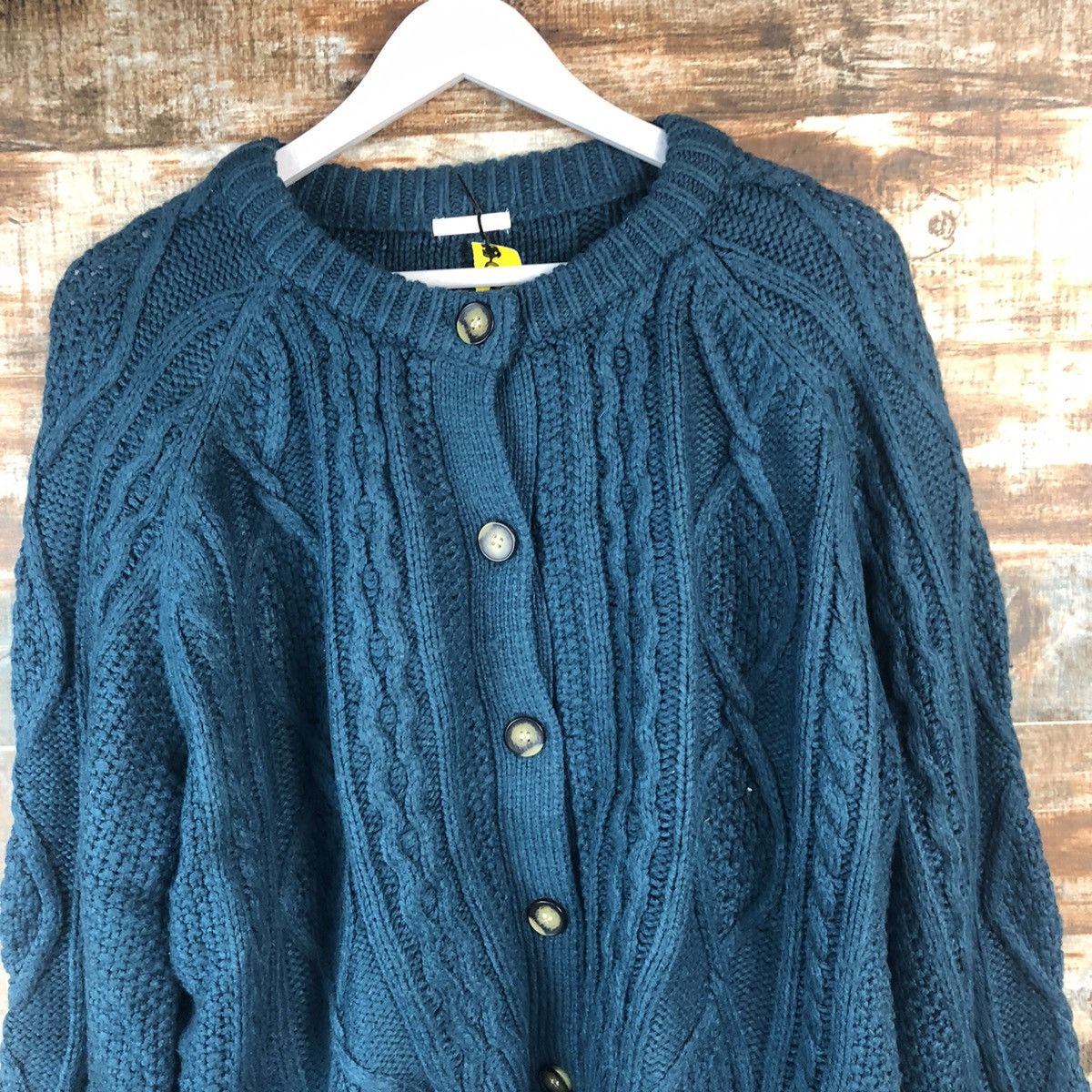 GU GU Green vintage cable Knitwear #A2002 Size XL / US 12-14 / IT 48-50 - 5 Thumbnail