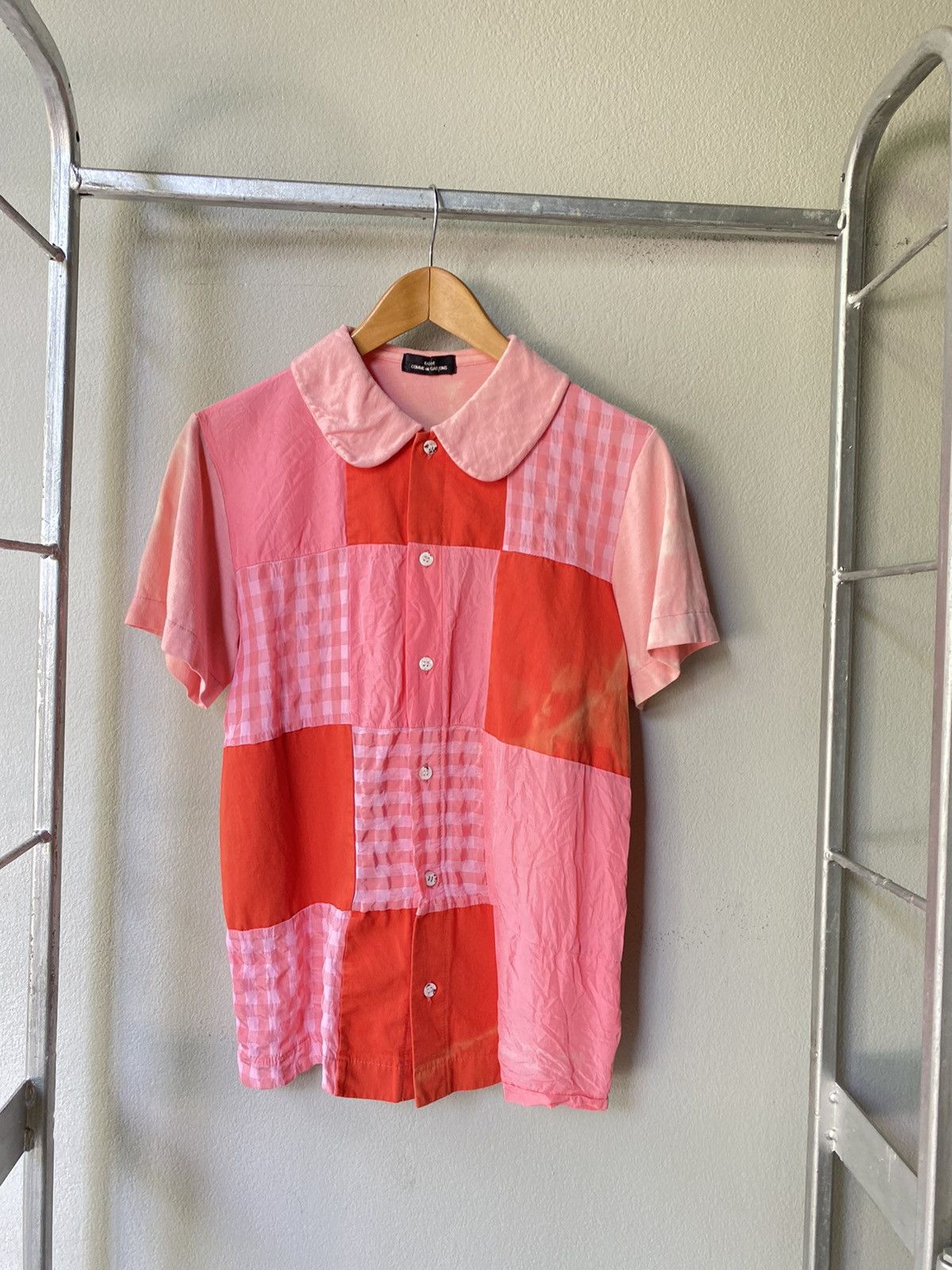 Comme des Garcons Comme des Garcons distressed patchwork shirt Size S / US 4 / IT 40 - 1 Thumbnail