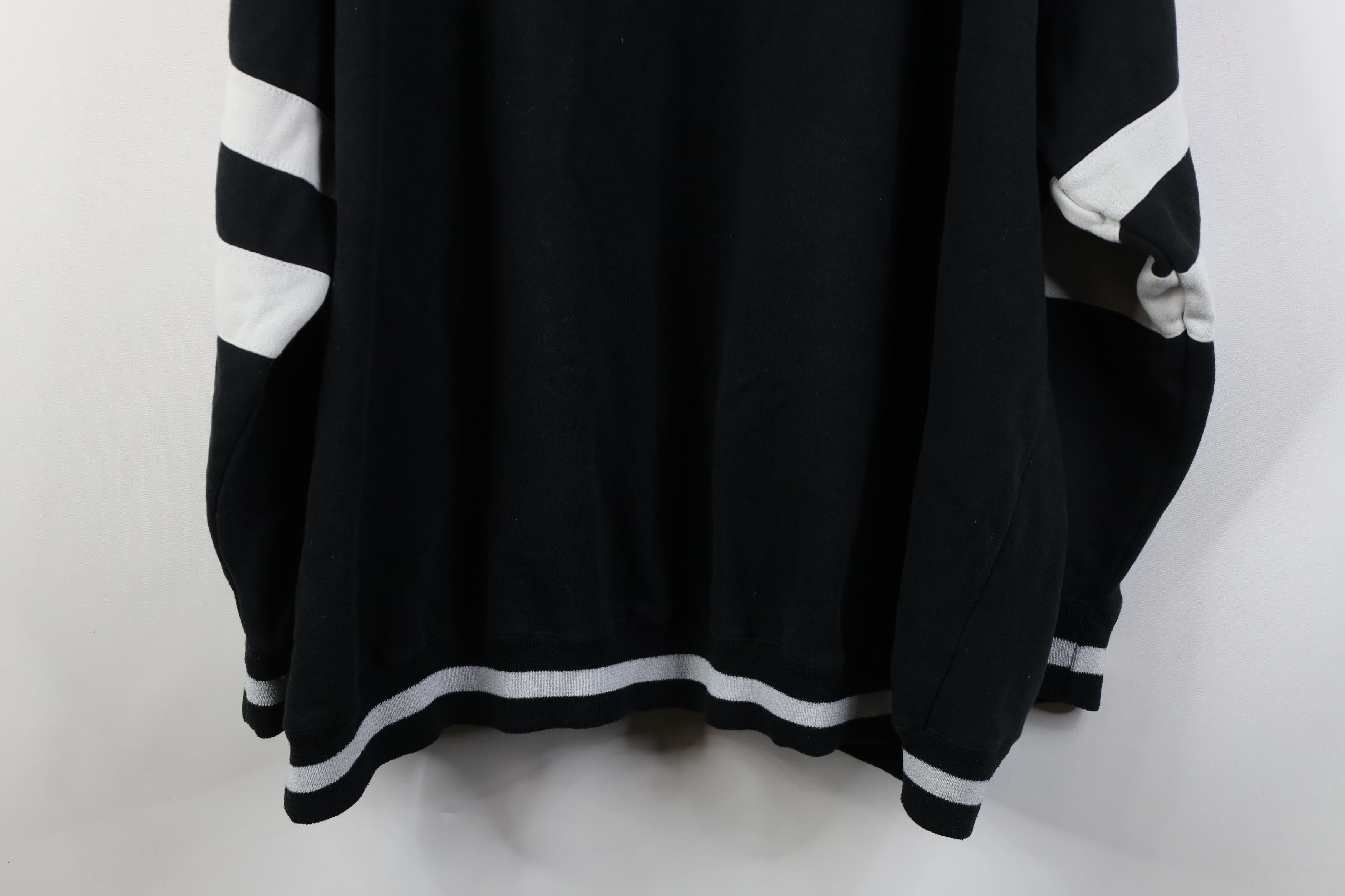 Vintage Vintage 90s Y2K Streetwear Striped Blank Hoodie Sweatshirt Size US XXL / EU 58 / 5 - 13 Thumbnail