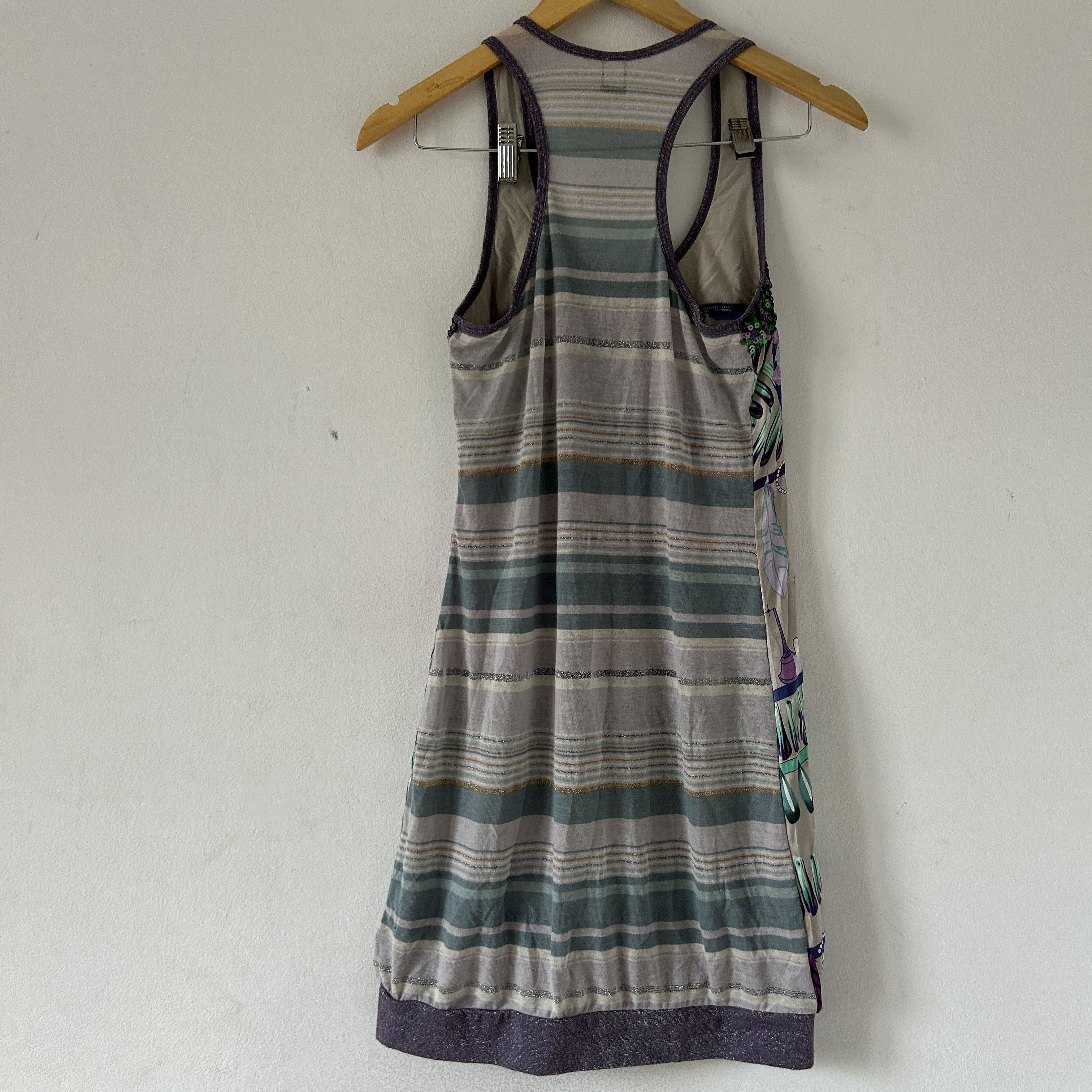 Custo Barcelona Custo Barcelona y2k silk cotton print knit summer tank dress Size L / US 10 / IT 46 - 7 Thumbnail