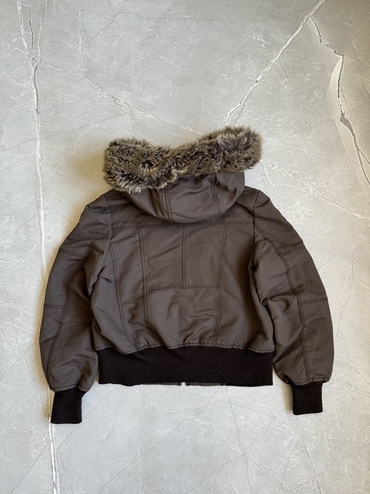 Hysteric Glamour VTG Y2K Faux Fur Hood Cropped Jacket Ifsixwasnine LGB Style Size L / US 10 / IT 46 - 3 Thumbnail