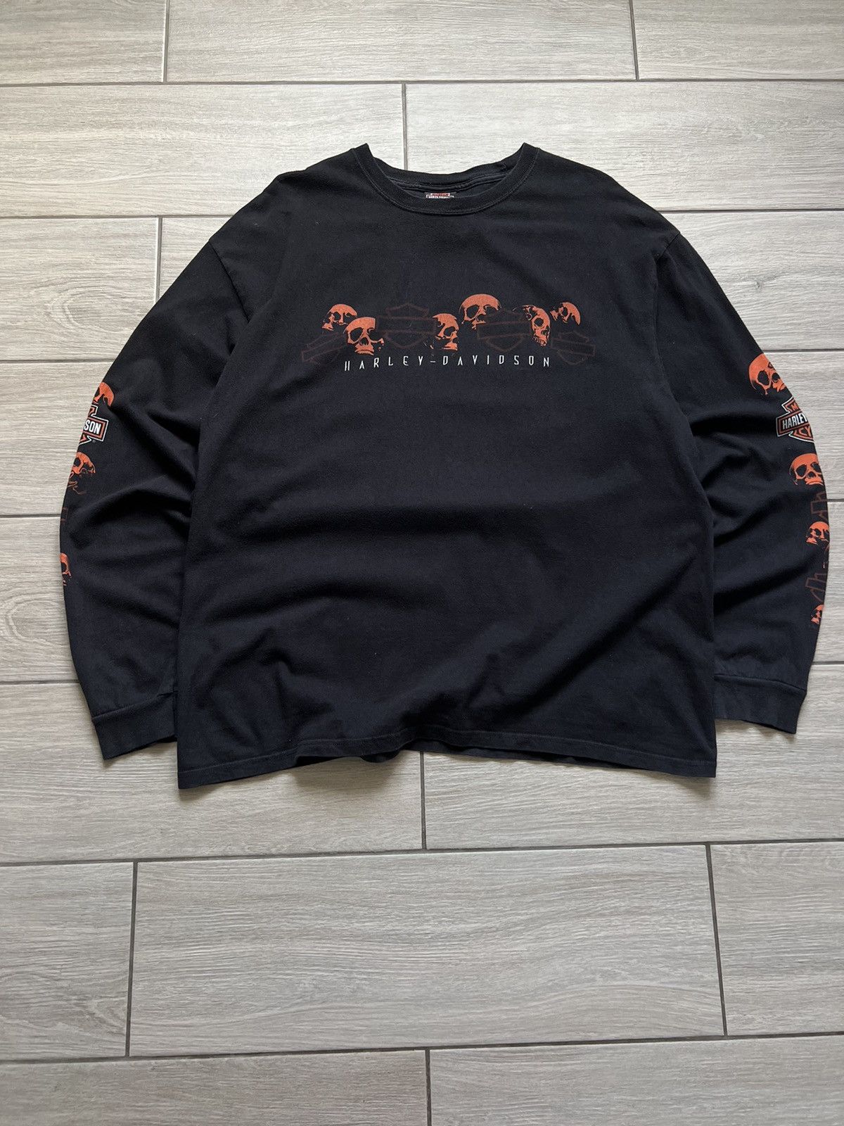 Daytona × Harley Davidson × West Coast Choppers Vintage Harley Davidson Longsleeve Big Logo Size US XL / EU 56 / 4 - 2 Thumbnail