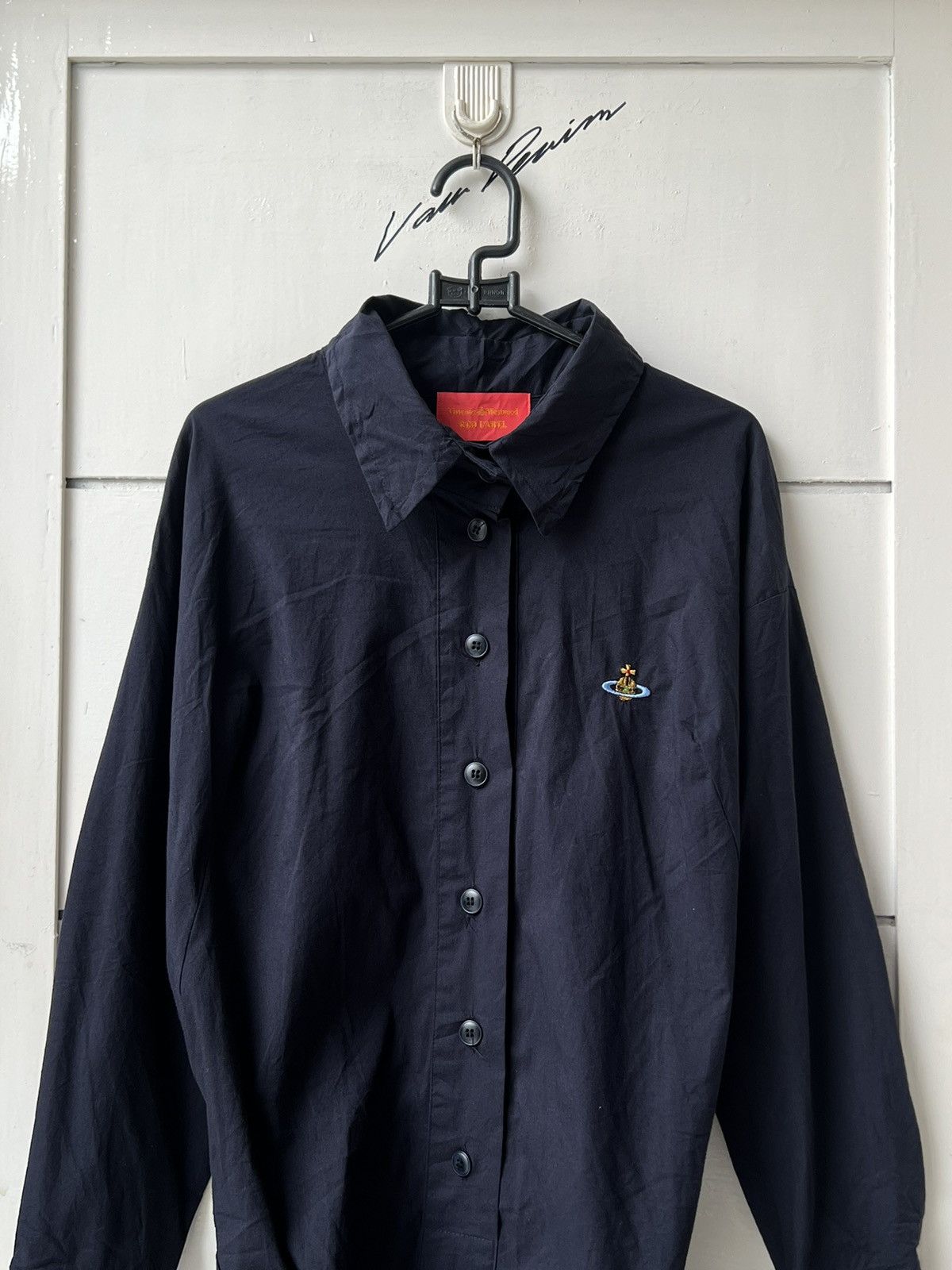 Vivienne Westwood VIVIENNE WESTWOOD Asymetrical Navy Shirt Size S / US 4 / IT 40 - 2 Thumbnail