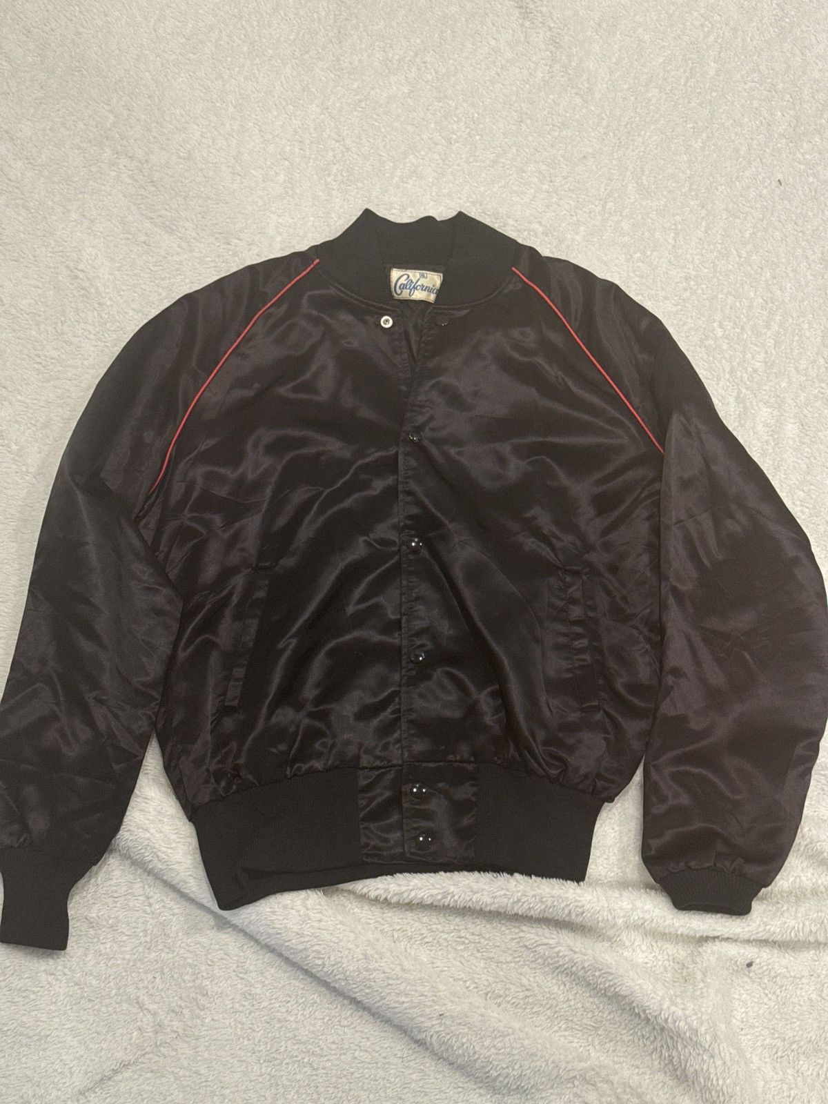 Vintage Vintage NBC satin jacket Size US XL / EU 56 / 4 - 2 Thumbnail