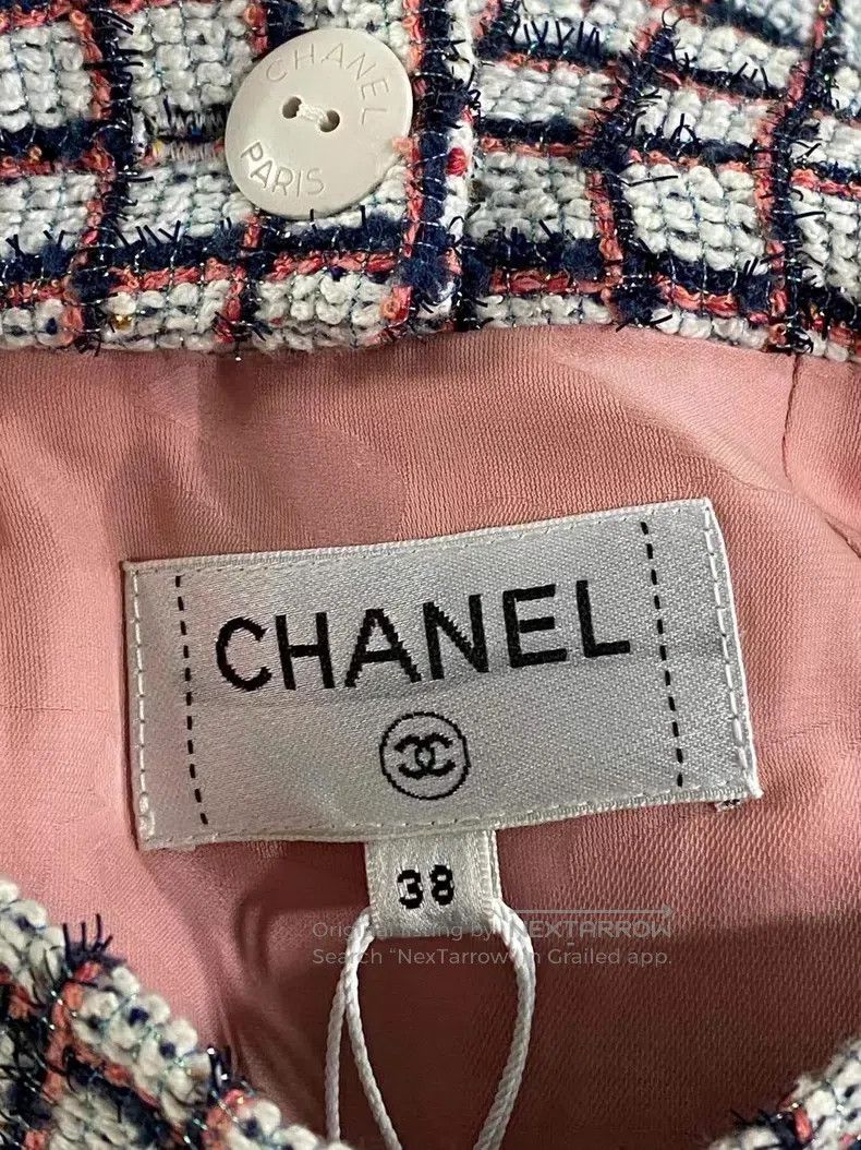 Chanel Chanel A thousand-bird check skirt Size 25" / US 0 / IT 36 - 4 Thumbnail
