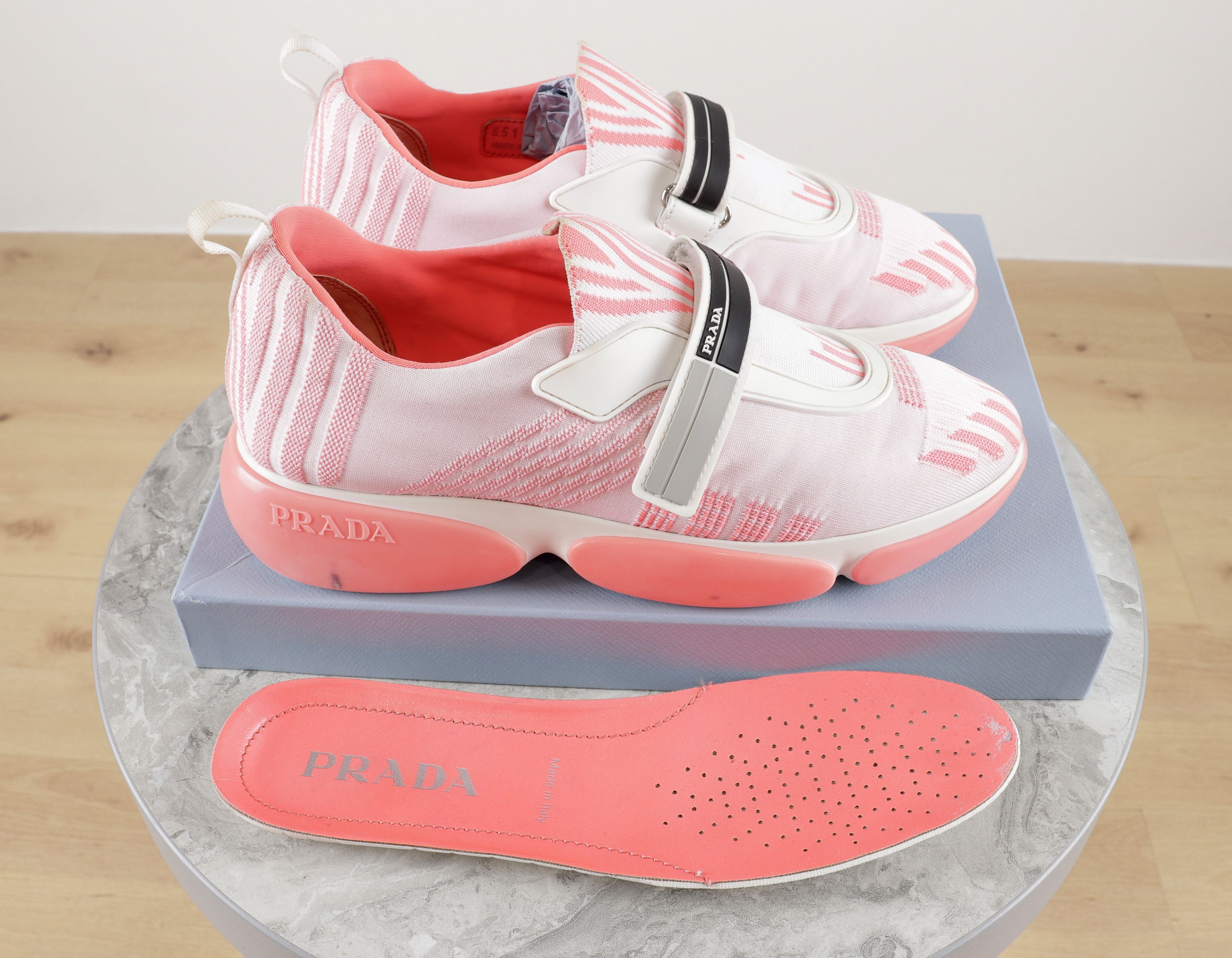 Prada Women's PRADA Cloudbust Pink Fabric Sneakers Size 38 Size US 8 / IT 38 - 14 Thumbnail