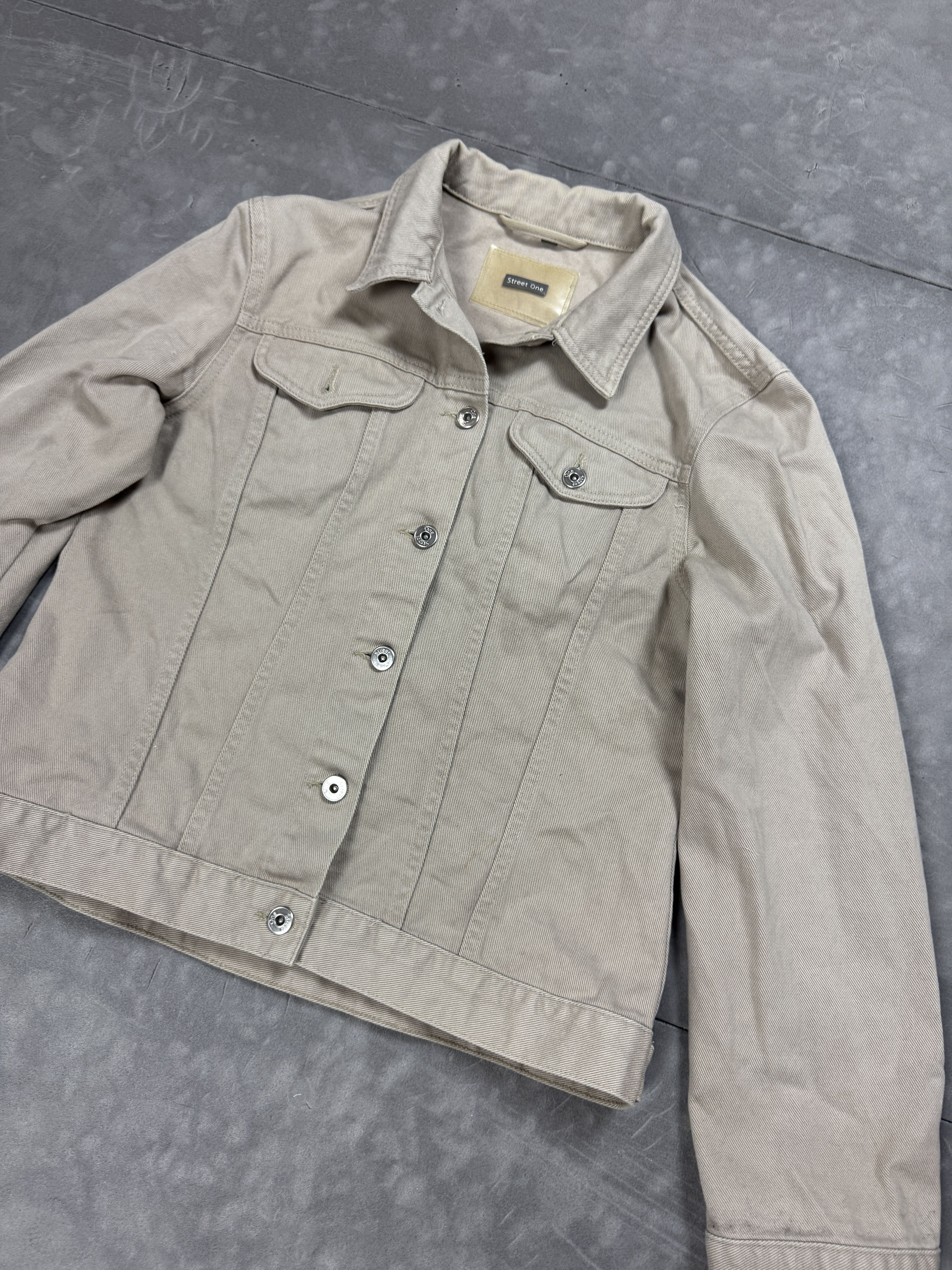 Vintage Street One Retro Washed Jeans Denim Jacket (M) Size M / US 6-8 / IT 42-44 - 5 Thumbnail