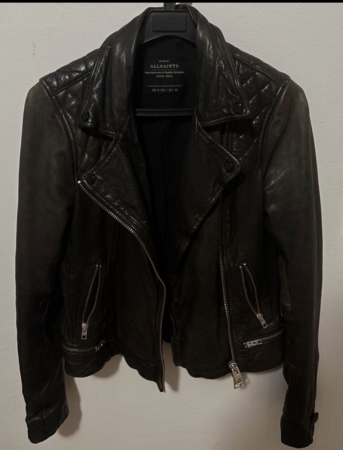 Allsaints AllSaints Leather Jacket Size S / US 4 / IT 40 - 1 Thumbnail