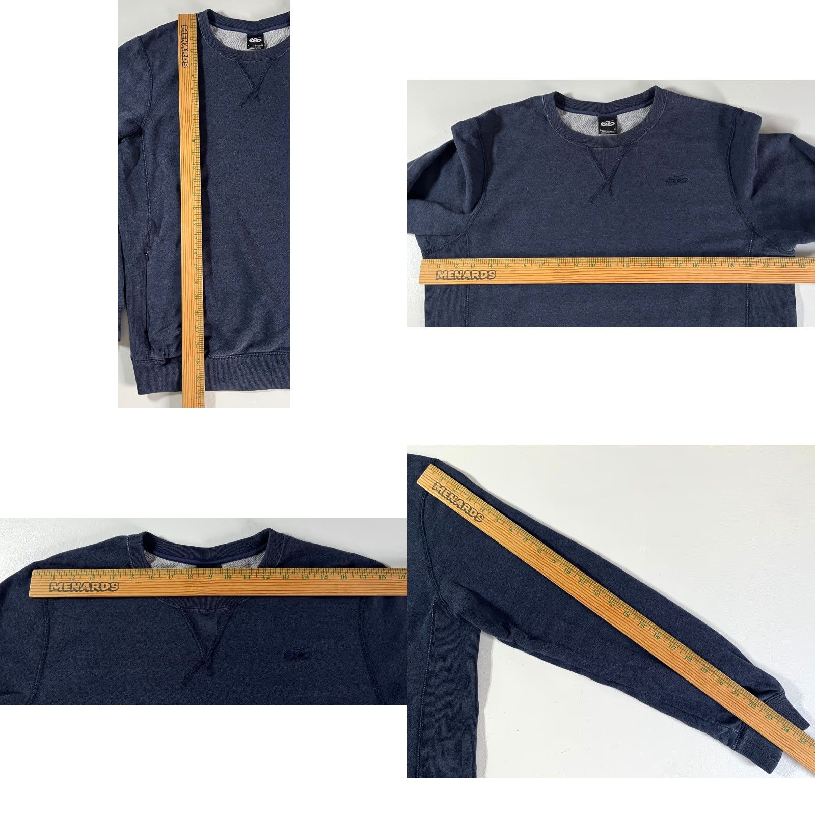 Nike VINTAGE Nike Crewneck Sweatshirt—Men’s Striped, Blue, Size S (Small) - 6.0, Cotton Blend, Pullover, Logo, All Seasons, City, Vintage, Sports, 90s? Size US S / EU 44-46 / 1 - 9 Thumbnail