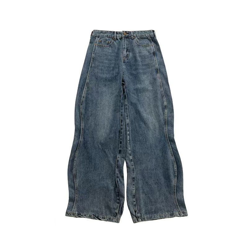 Japanese Brand × Jean Street Wash Wide Leg Casual Jeans Size US 32 / EU 48 - 4 Thumbnail