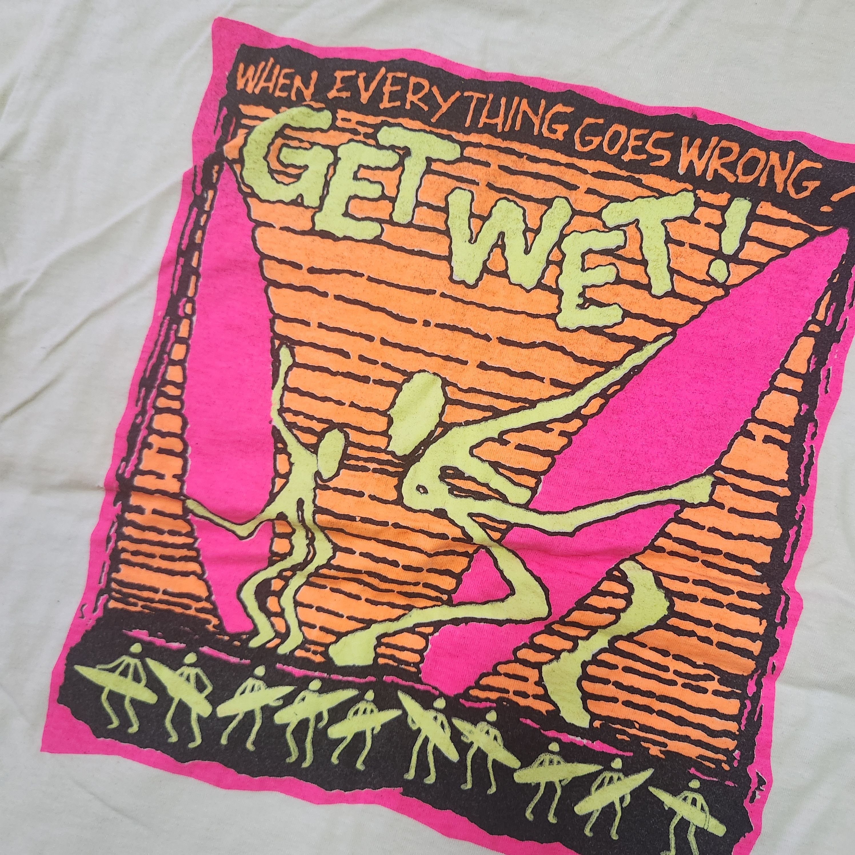Vintage Vintage 1990s Bali Surf TShirt Get Wet Single Stitches Size US S / EU 44-46 / 1 - 3 Thumbnail
