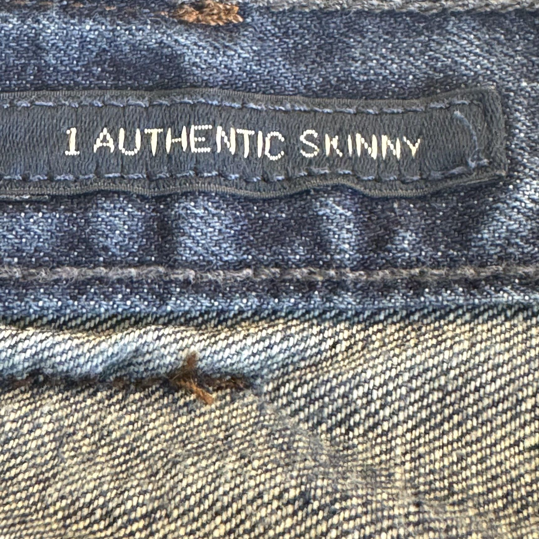 Lucky Brand Lucky Brand Jeans Mens 34x32 Blue 1 Authentic Skinny Whiskered Denim Pants Size US 34 / EU 50 - 4 Thumbnail