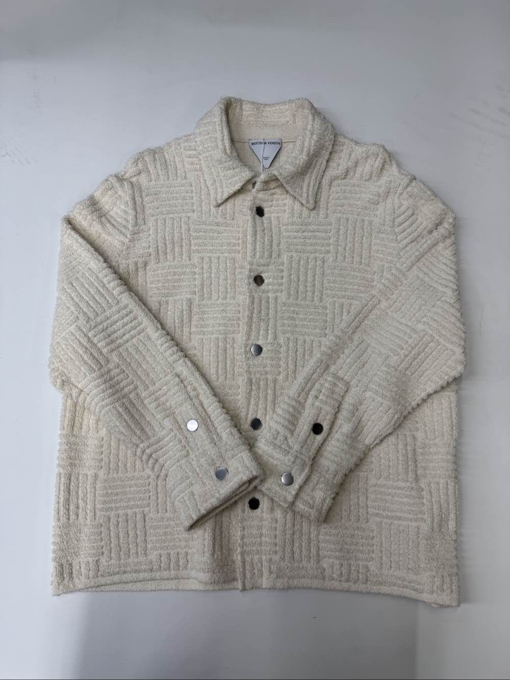 Bottega Veneta Bottega Veneta Textured Button Up Jacket Size L Size US L / EU 52-54 / 3 - 1 Thumbnail
