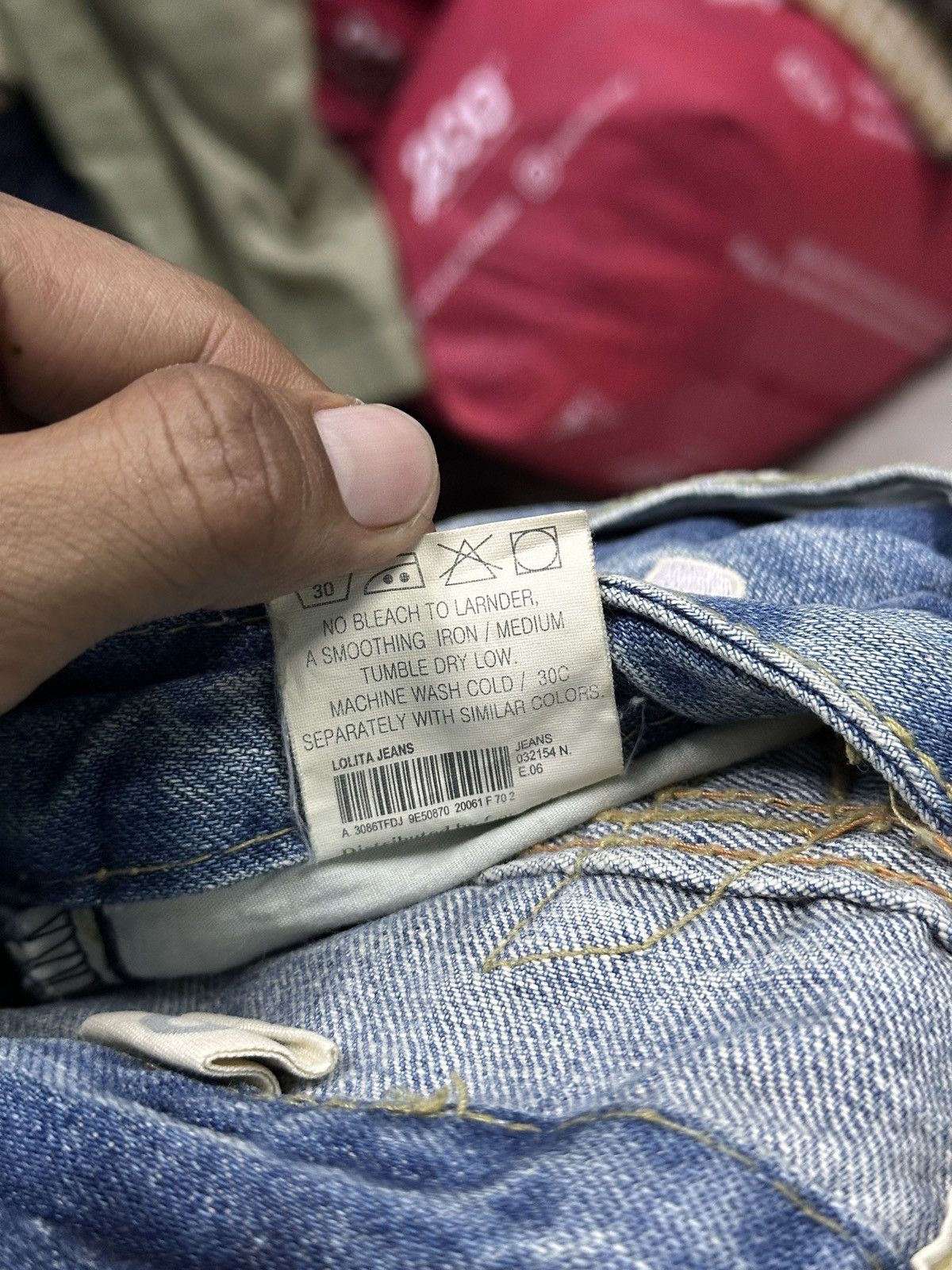 Japanese Brand Lolita Three Quarter Short Denim 💥 Size US 30 / EU 46 - 7 Thumbnail