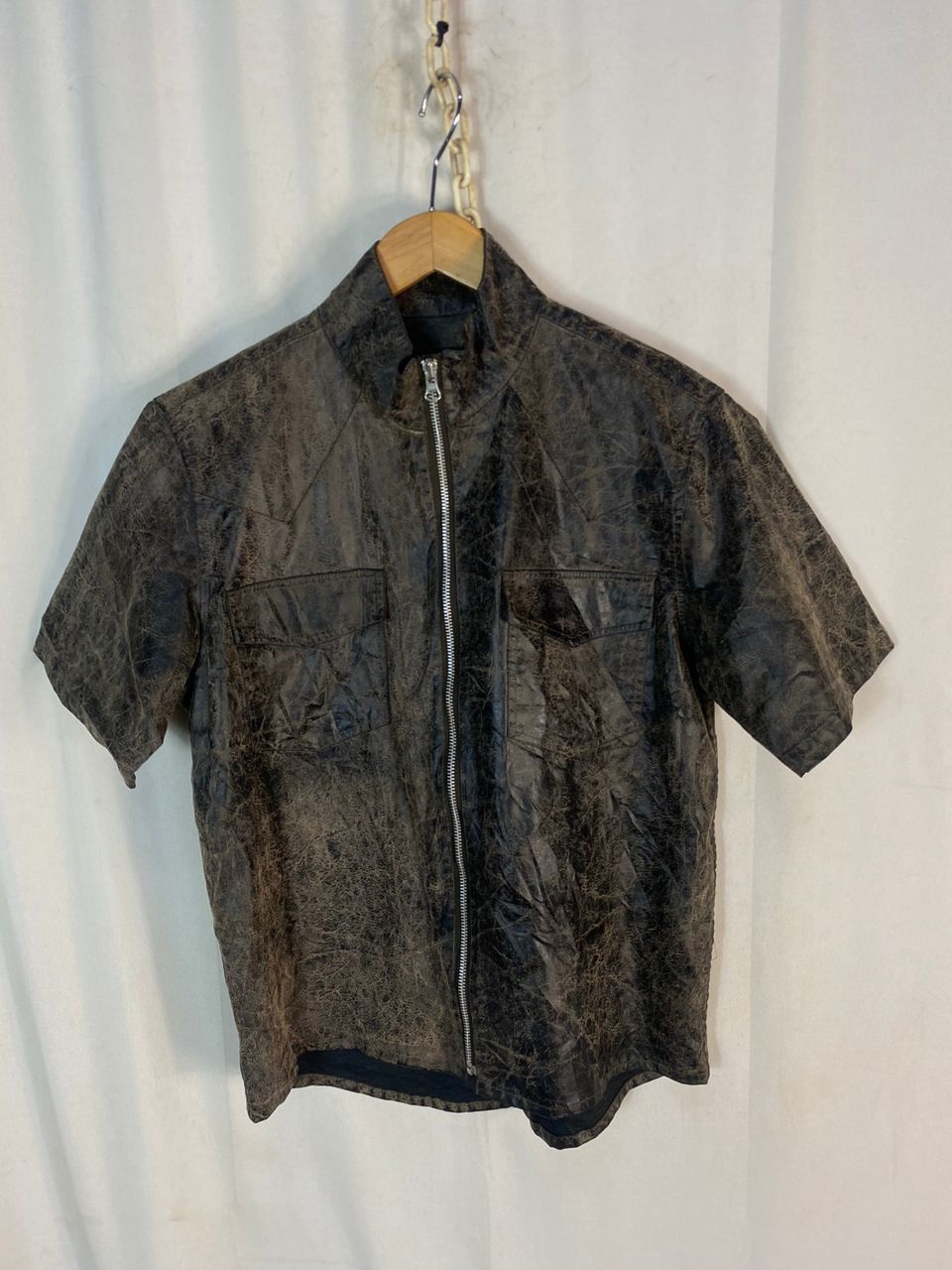 Japanese Brand Unisex 🔥Louis chavlon zipper leather shirt Size US M / EU 48-50 / 2 - 1 Thumbnail