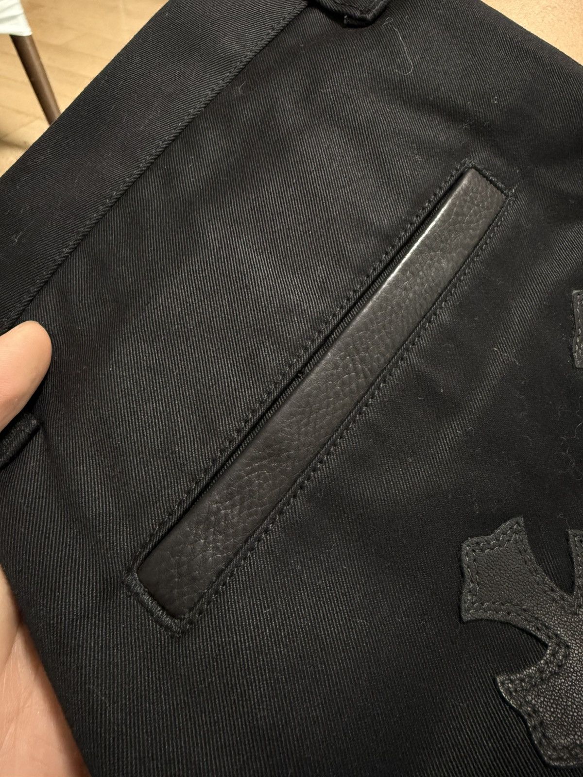 Chrome Hearts Chrome hearts chino black and camouflage patches Size US 31 - 17 Thumbnail